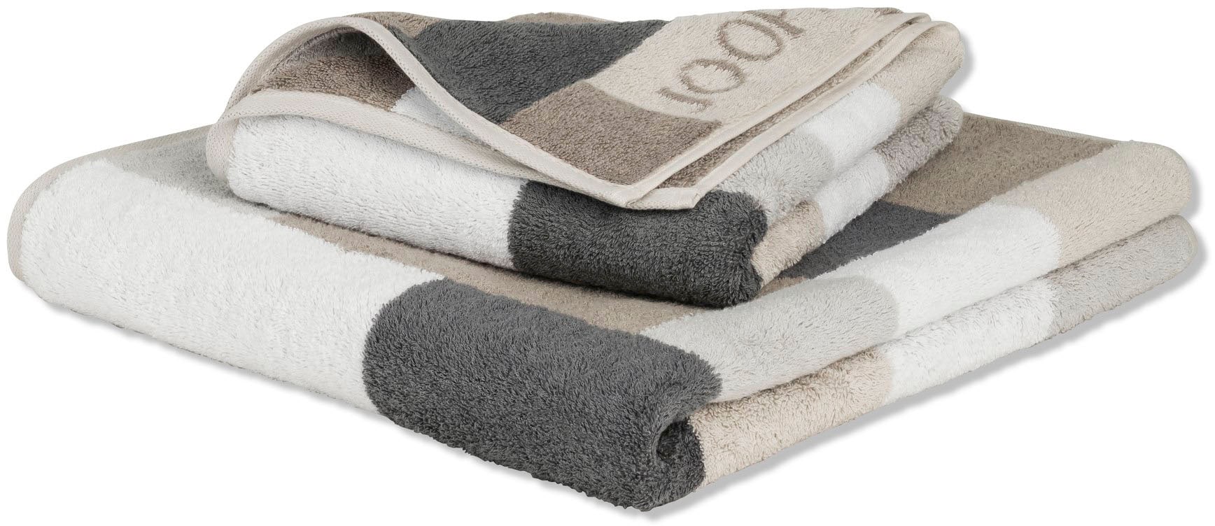 Joop! kontrastfarbenen St.), kaufen »INFINITY Handtücher Raten Mosaic«, (2 mit Karos auf