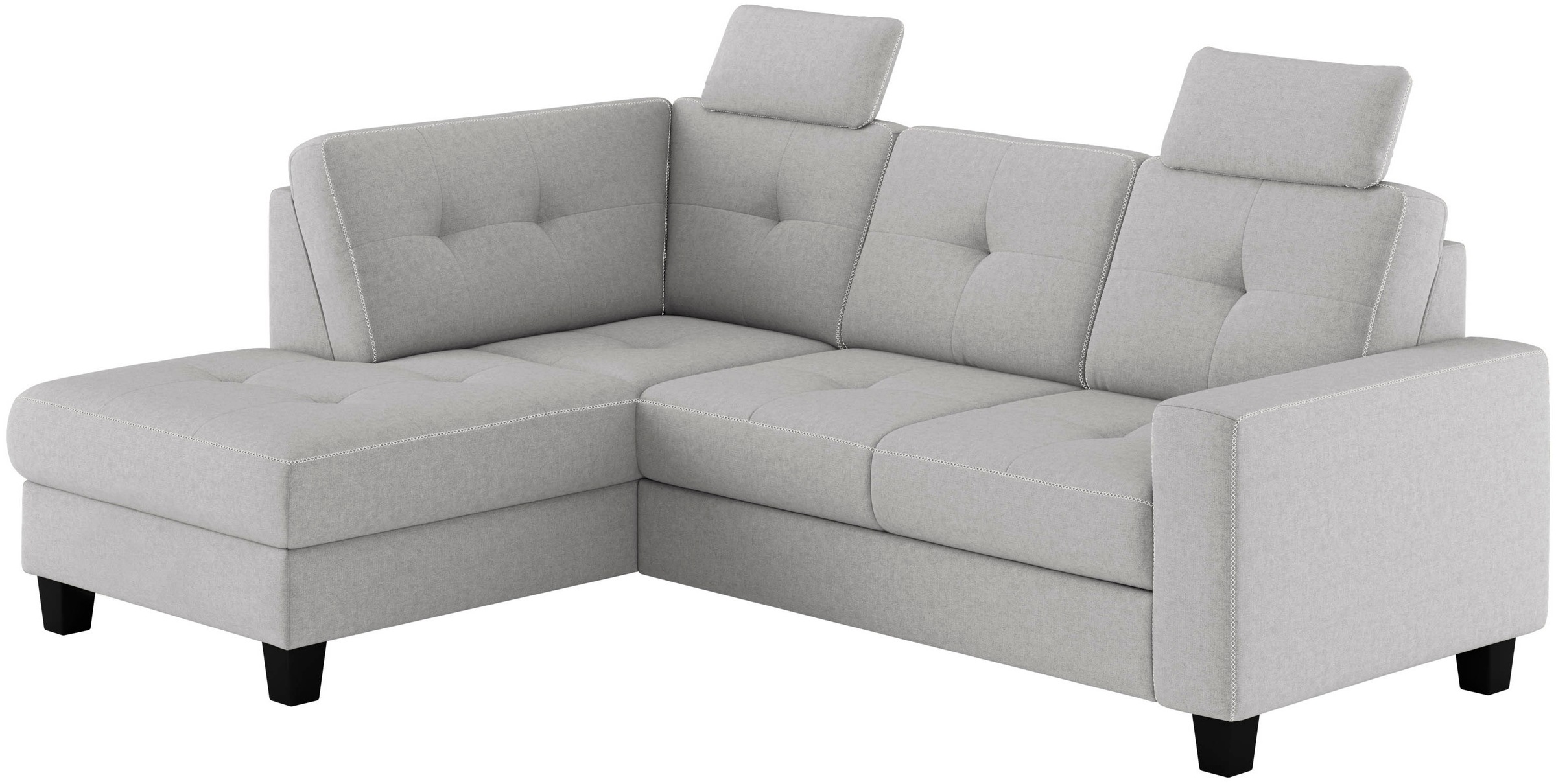 Places of Style Ecksofa »Varese«, wahlweise mit Bettfunktion und Bettkasten