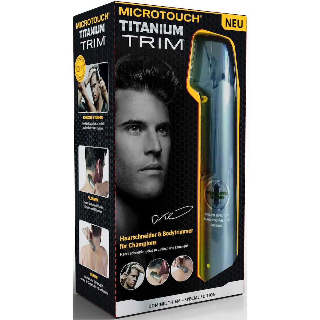 MediaShop Multifunktionstrimmer »MicroTouch Titanium Trim«, 5 Aufsätze