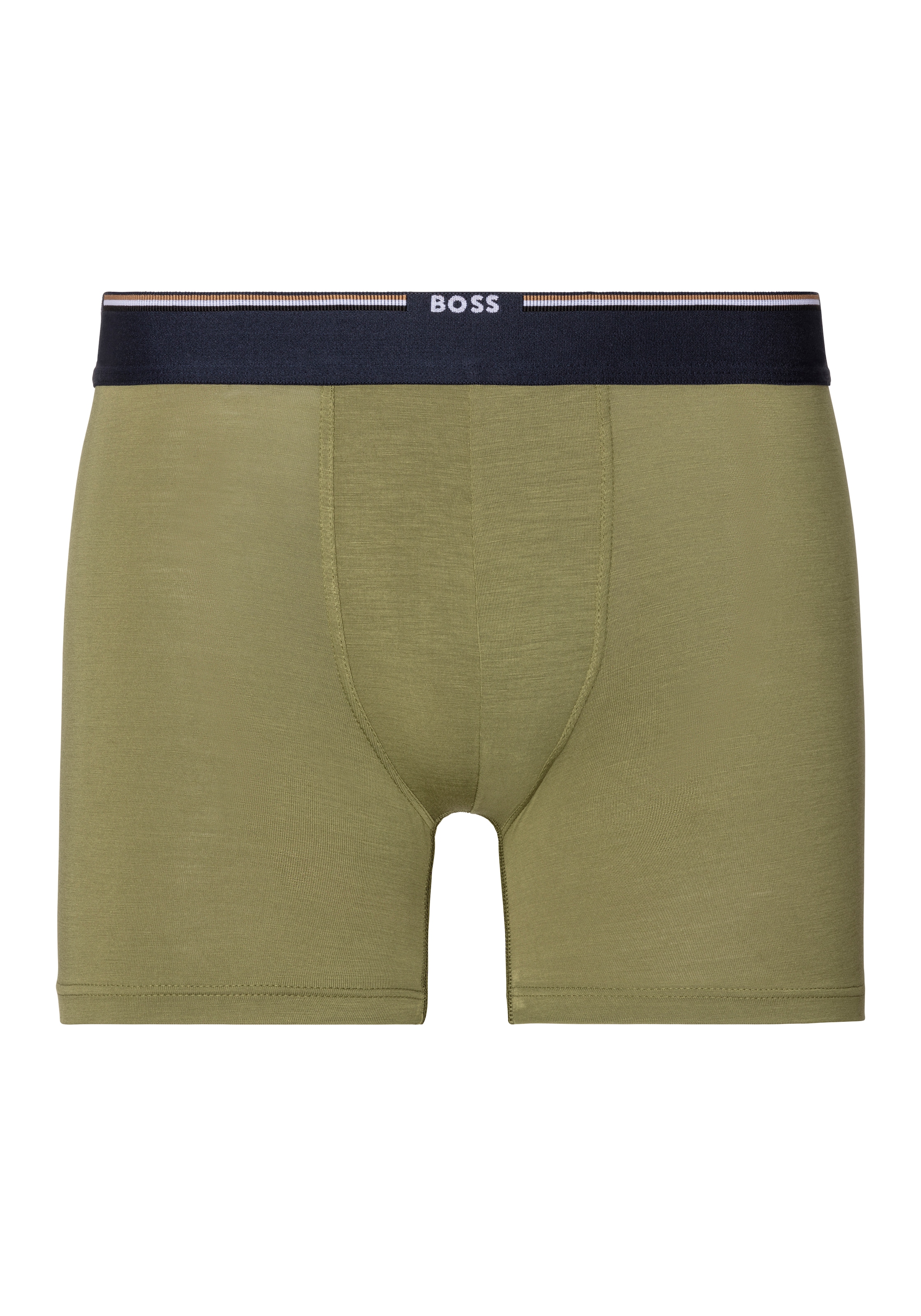 BOSS Boxer »BoxerBr 3P Natura«, (Packung, 3 St.), mit Logoschriftzug auf dem Bund