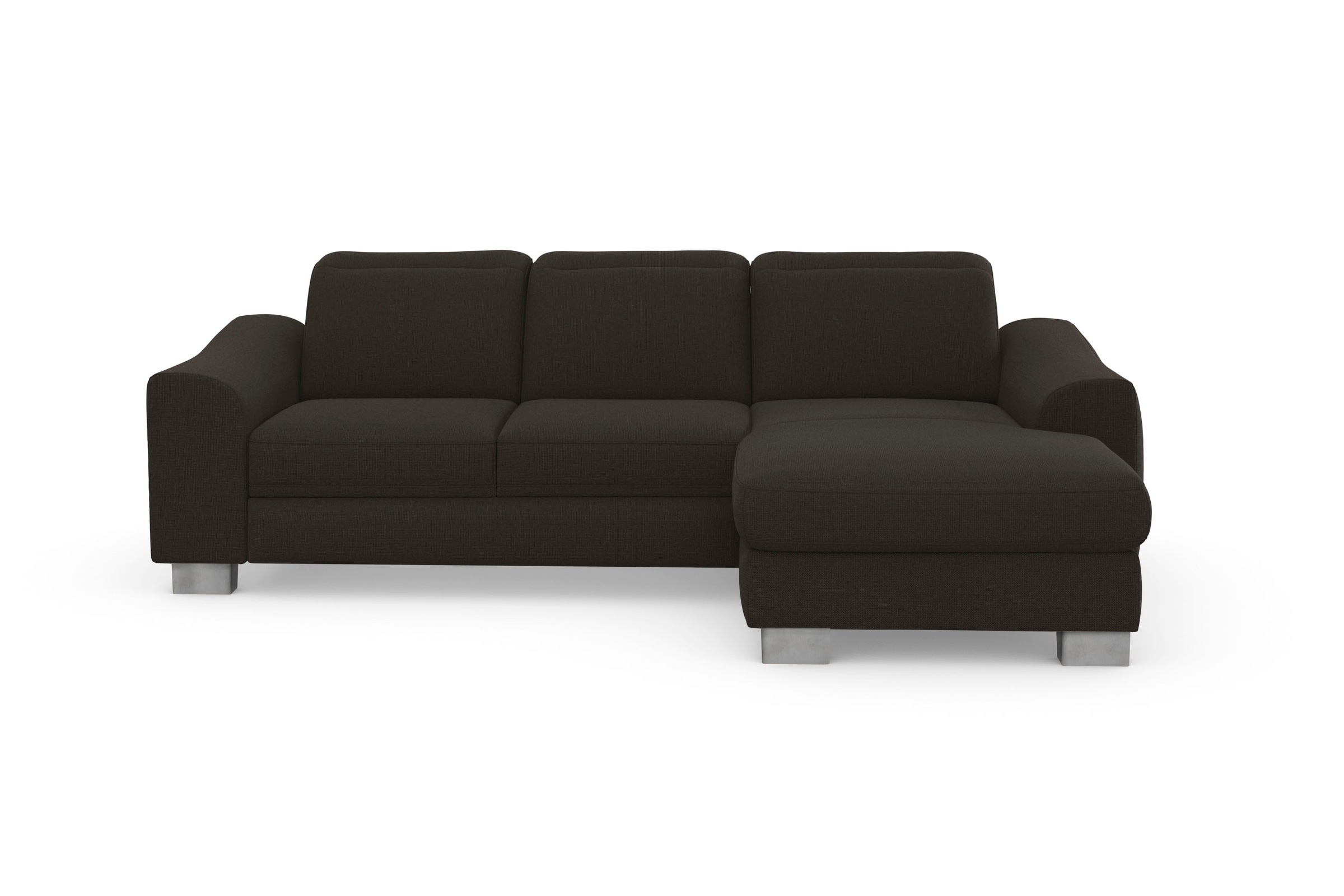 sit&more Ecksofa »Dundee L-Form« mit Federkern und Edelstahlfüßen, wahlweis günstig online kaufen