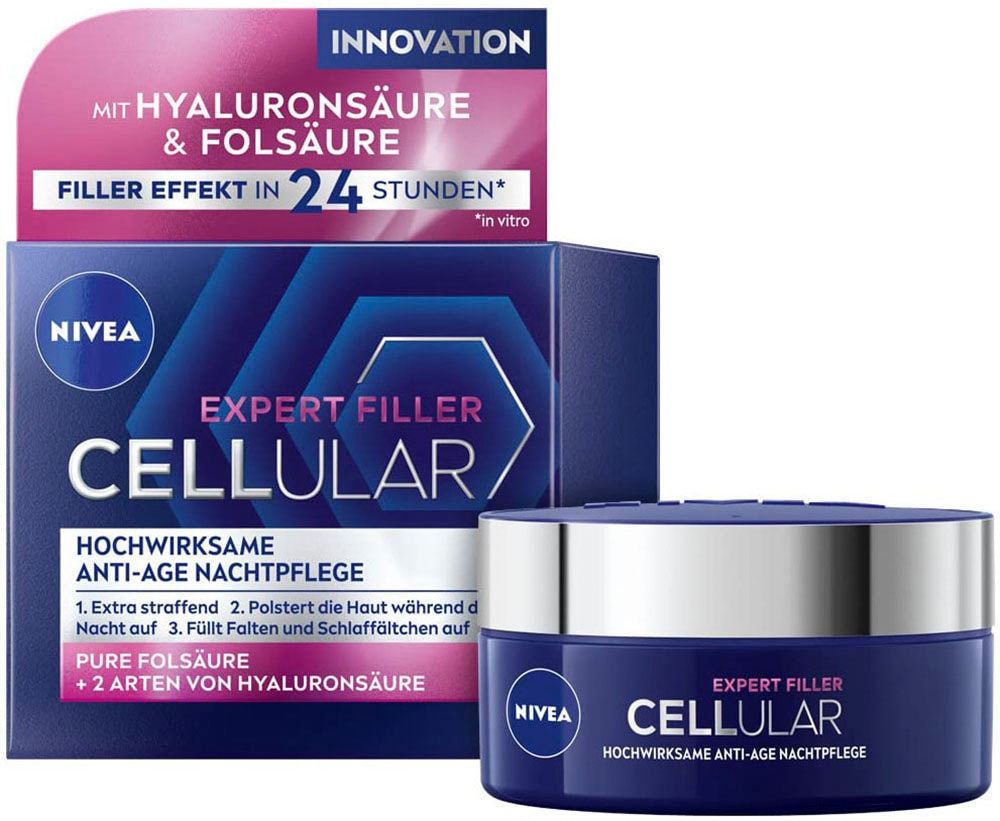 Nivea Nachtcreme »CELLULAR Expert Filler Nachtpflege«