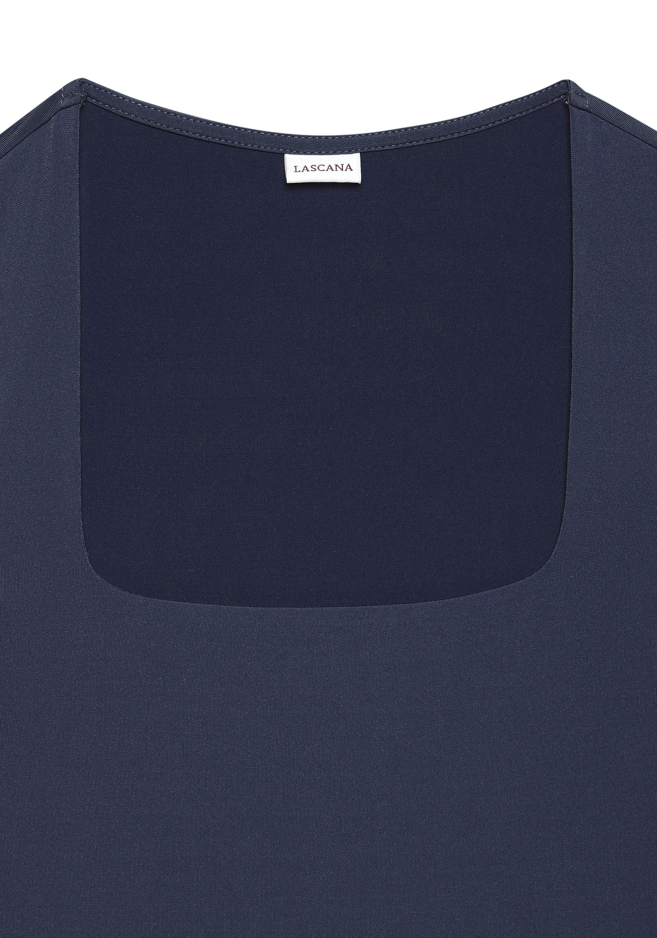 LASCANA Tanktop »aus glatter Jerseyqualität, bügelfrei« aus bügelfreiem Material, elegantes Basic-Top mit breiten Trägern
