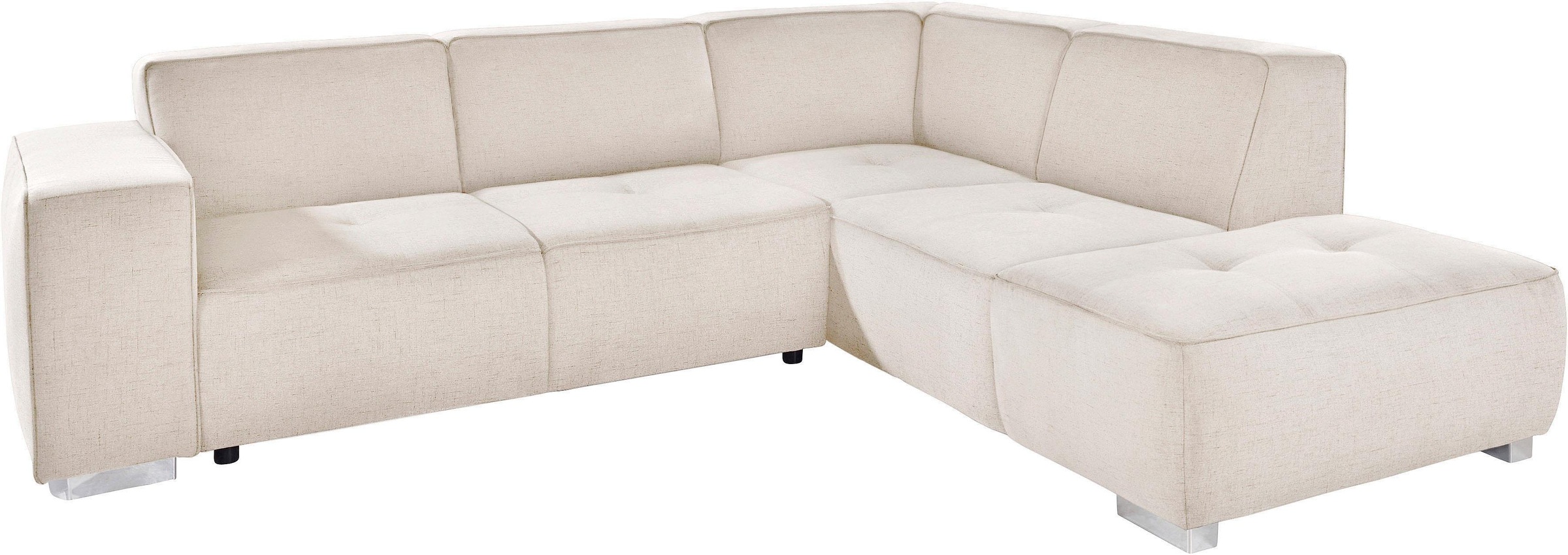 Home affaire Ecksofa »Sapporo L-Form« wahlweise Bettfunktion oder Sitztiefe günstig online kaufen