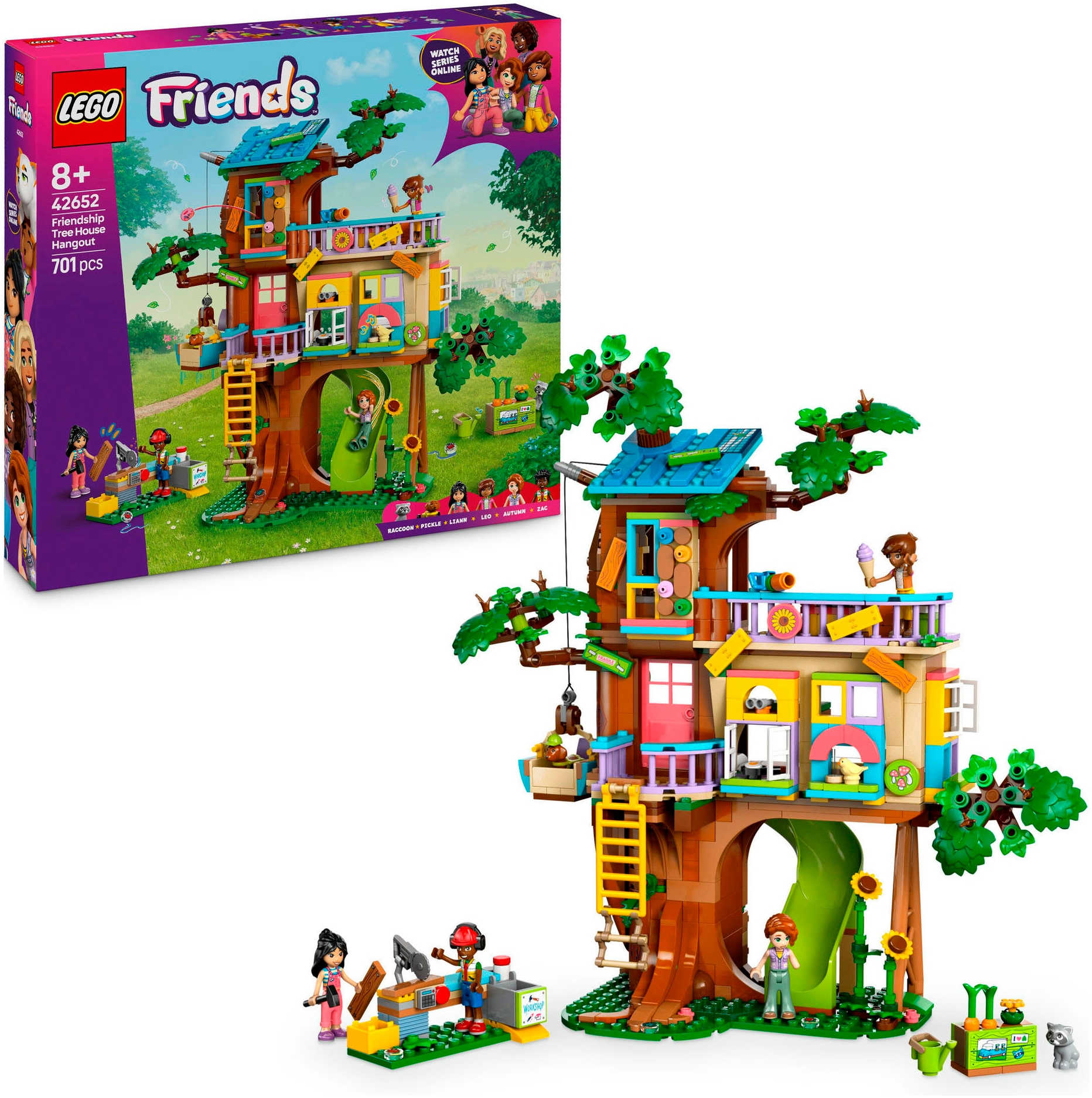 LEGO® Konstruktionsspielsteine »Baumhaus (42652), LEGO Friends«, (701 St.), Made in Europe