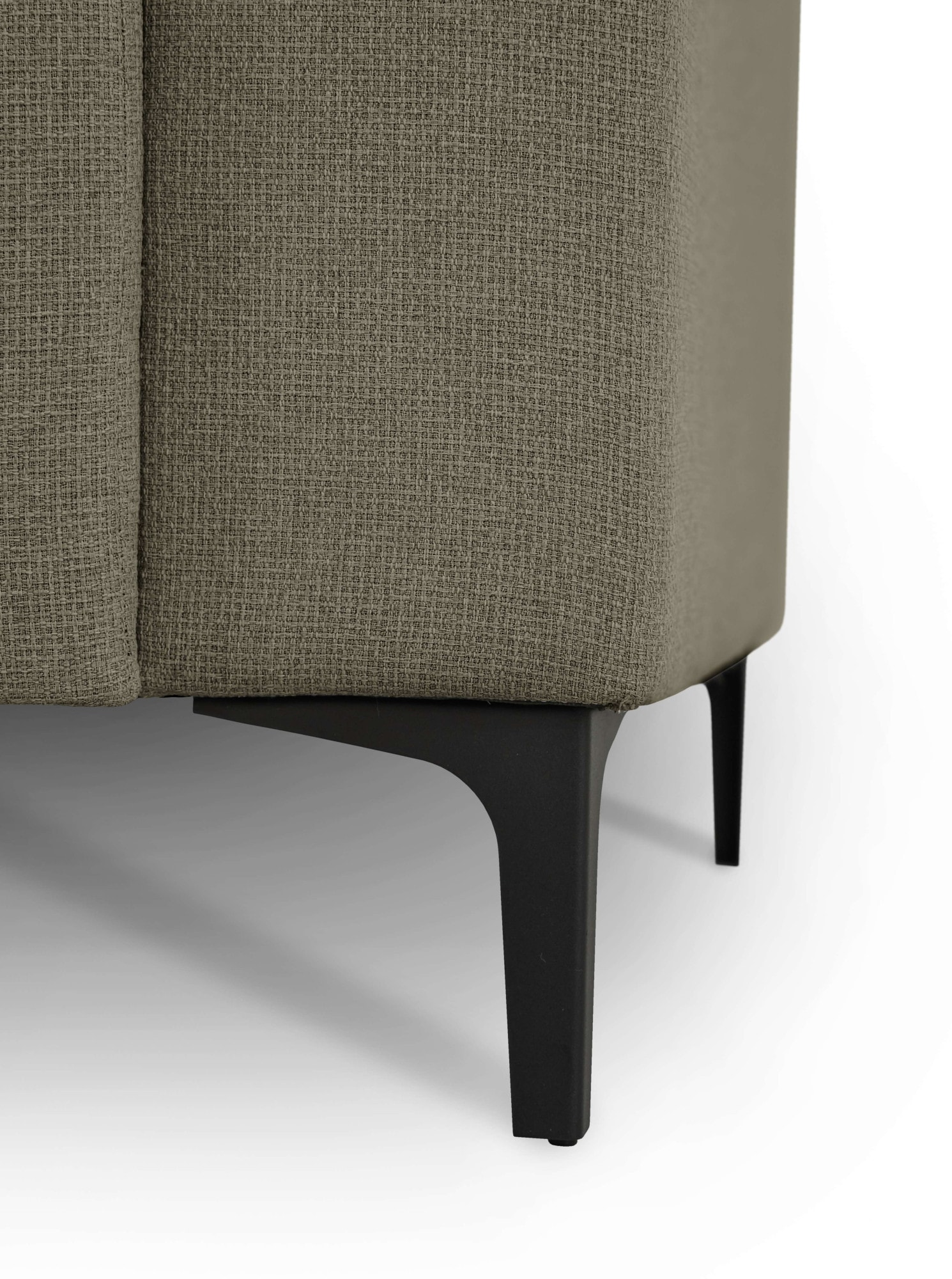 Home affaire Ecksofa »Tournon, L-Form, Breite 262 cm, Webstoff, Chenille«, Designsofa im nordischen Stil, Wellenunterfederung, Metallfüße