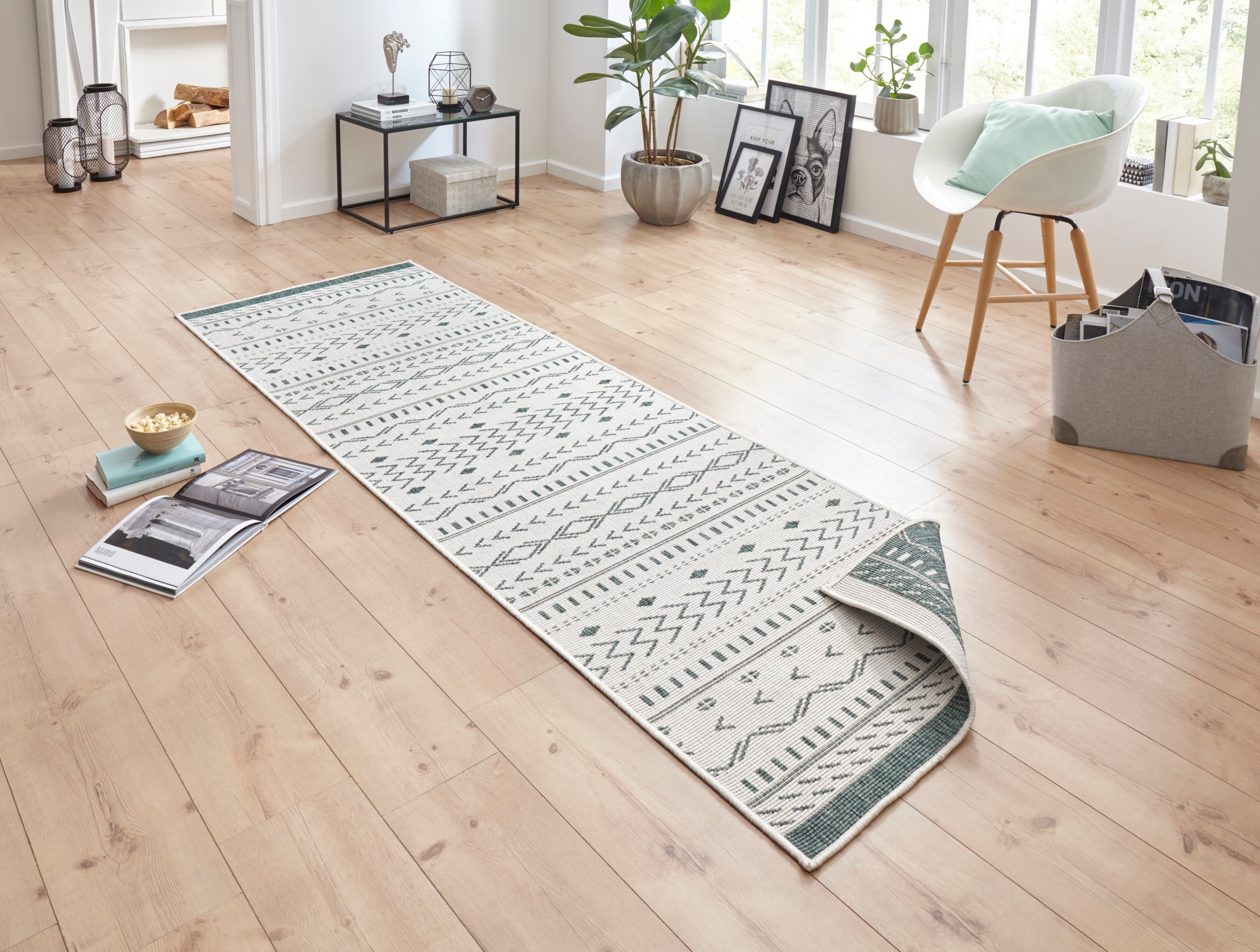 NORTHRUGS Teppich »Kuba Wendeteppich«, rechteckig, 5 mm Höhe, In-& Outdoor, günstig online kaufen