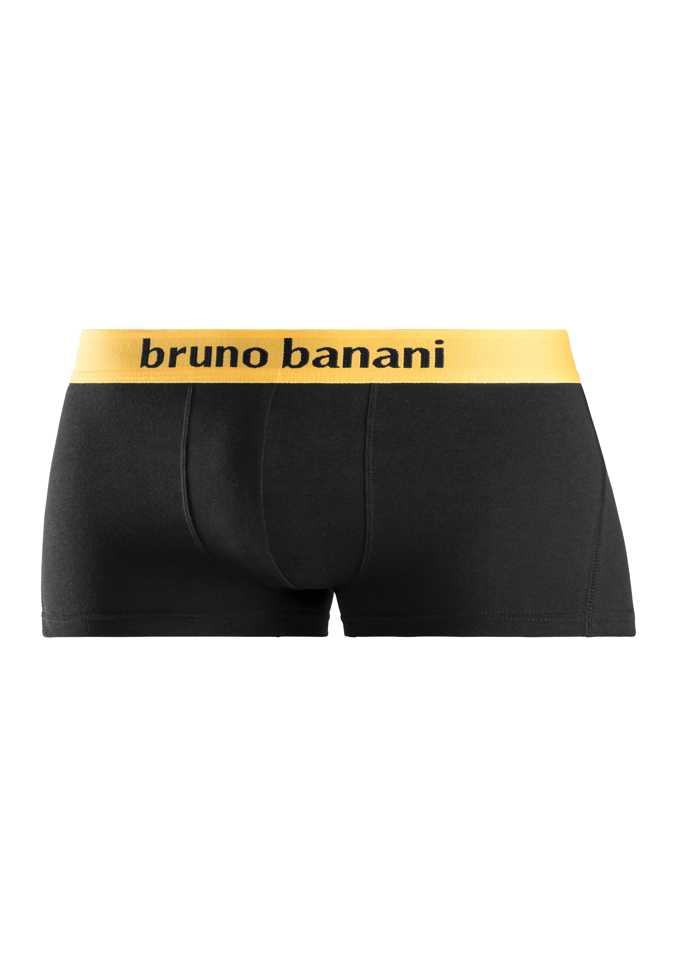 Bruno Banani Boxershorts, (Packung, 4 St.), in Hipster-Form mit Logo Webbund