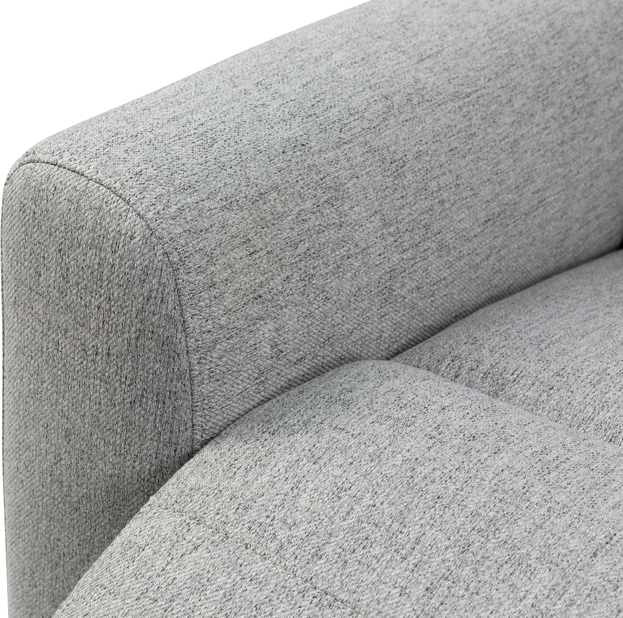 INOSIGN Ecksofa »JENNA, L-Form, 209cm, manuelle u. elektrische Funktion, mit USB A/C,«, Liegefunktion 105°-150°, Federkern, Struktur fein