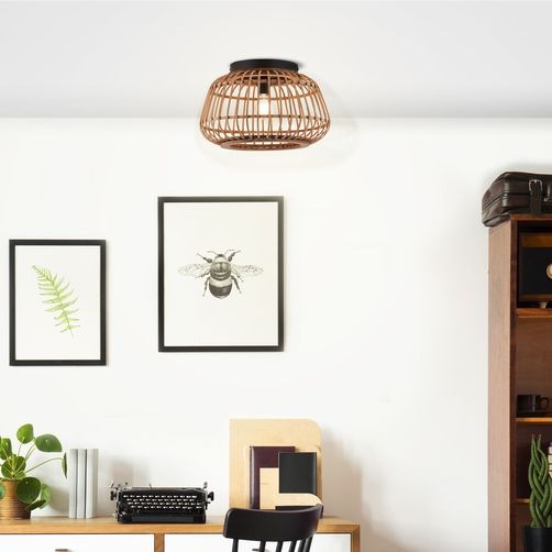 Brilliant Deckenleuchte »Nikka«, 1 flammig, Leuchtmittel E27   ohne Leuchtm günstig online kaufen