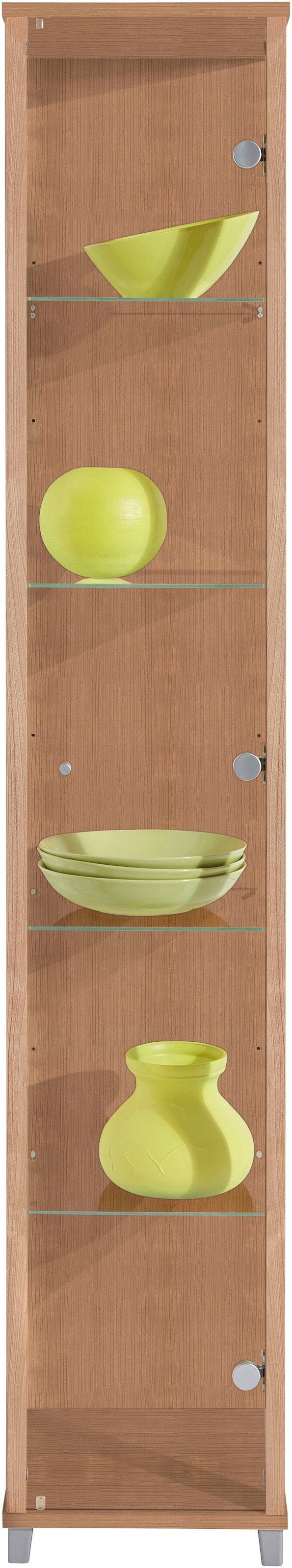 fif möbel Vitrine »OPTIMA Höhe ca. 172 cm«, Standvitrine/Glasvitrine 1x Glastür,perfekt für Sammler,Sammlervitrine