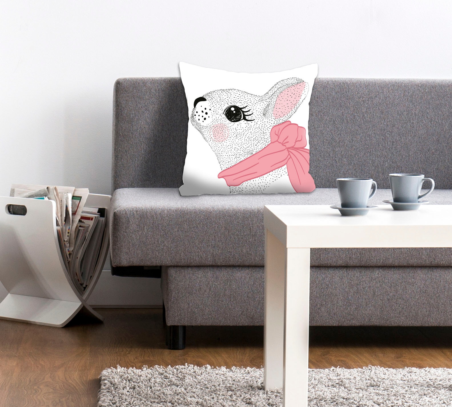 queence Dekokissen »Aristeas« mit einem Hasen mit Schal günstig online kaufen