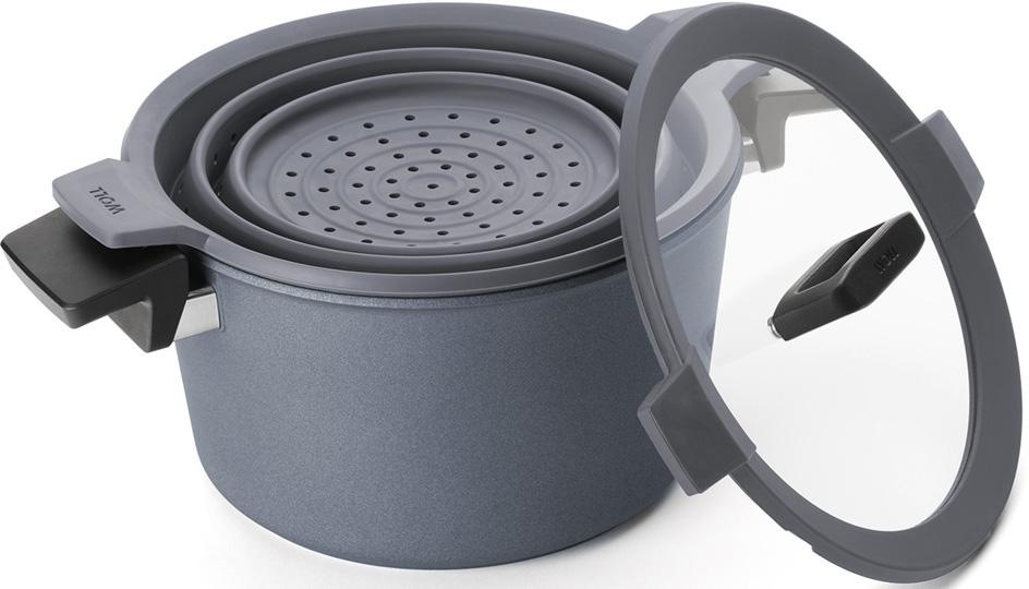 WOLL Fleischtopf »Concept Plus« Aluminiumguss 3 Stk. tlg. incl. Siebeinsatz günstig online kaufen