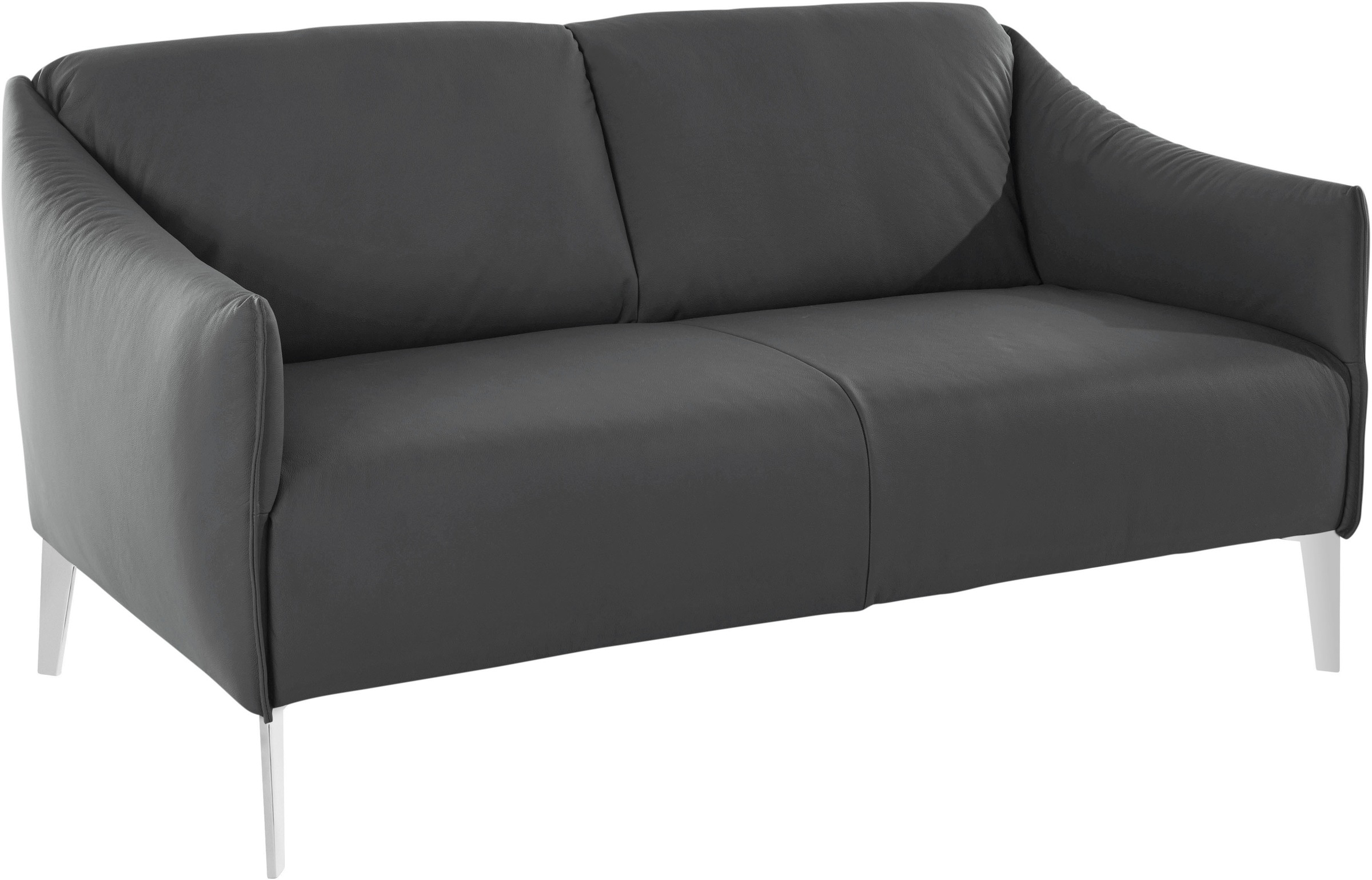 W.SCHILLIG 2-Sitzer »sally«, mit Metall-Winkelfüßen in Chrom glänzend, Breite 154 cm