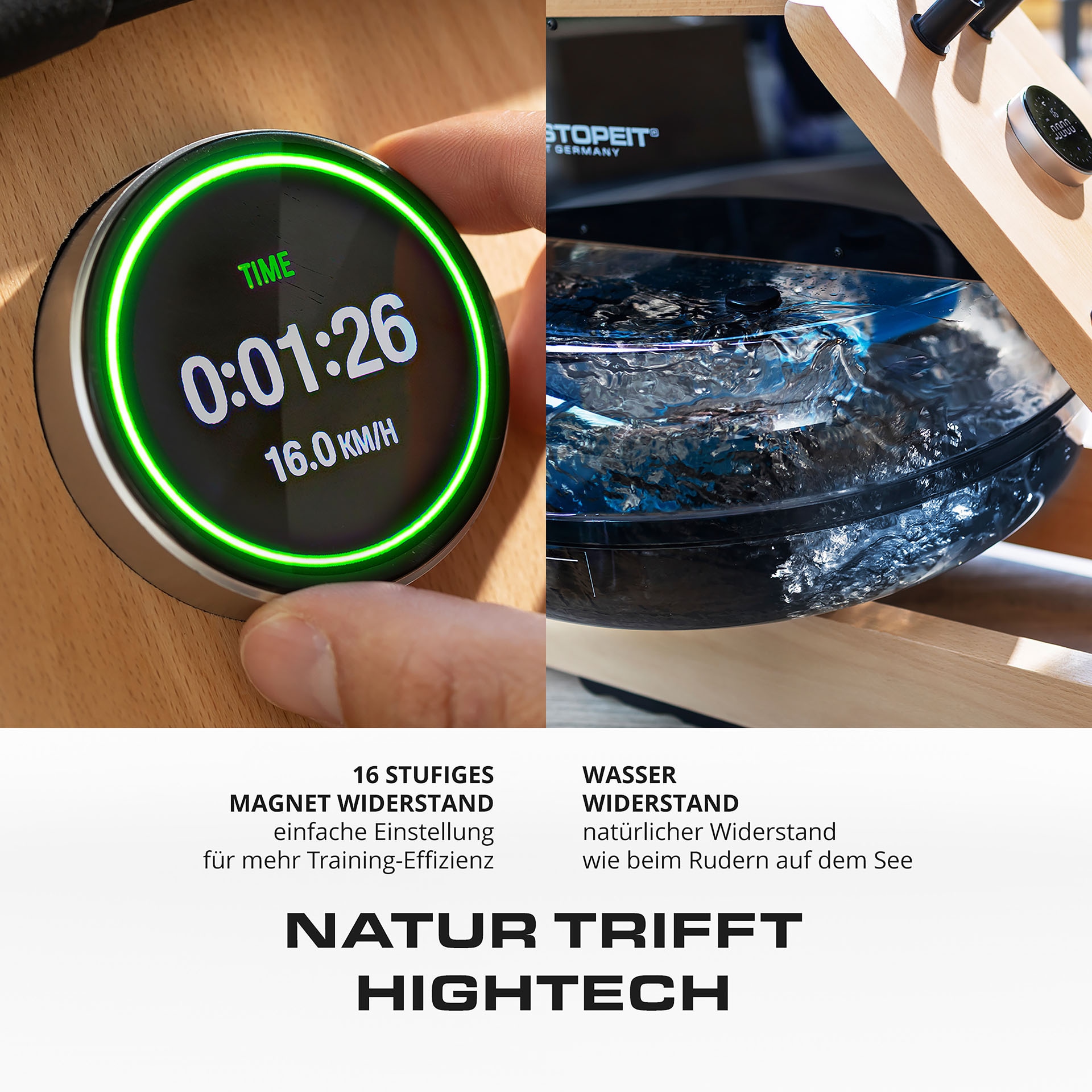 Christopeit Sport® Ruderzugmaschine »WP 5000«, Testsieger Stiftung Warentest Ausgabe 1/2025, Rudermaschine