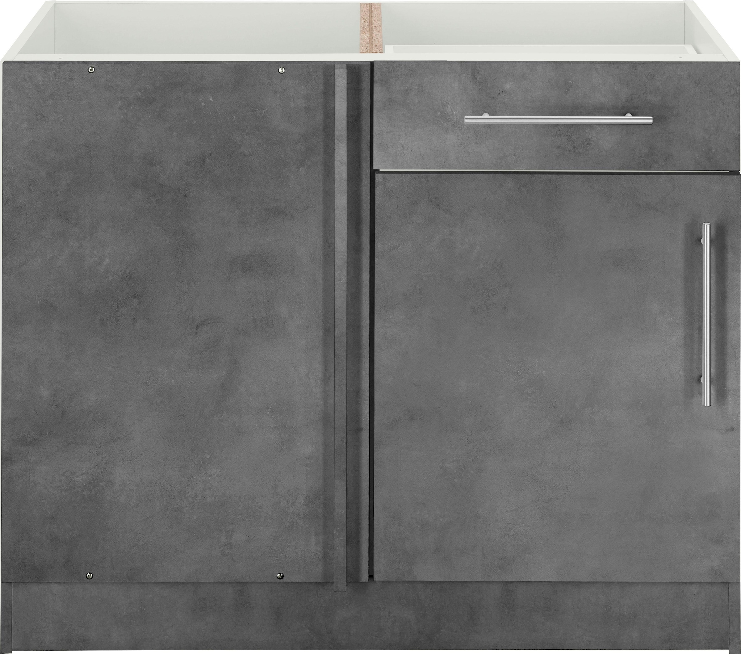 wiho Küchen Eckunterschrank »Cali«, 100 cm breit, Planungsmaß 110 cm, ohne Arbeitsplatte