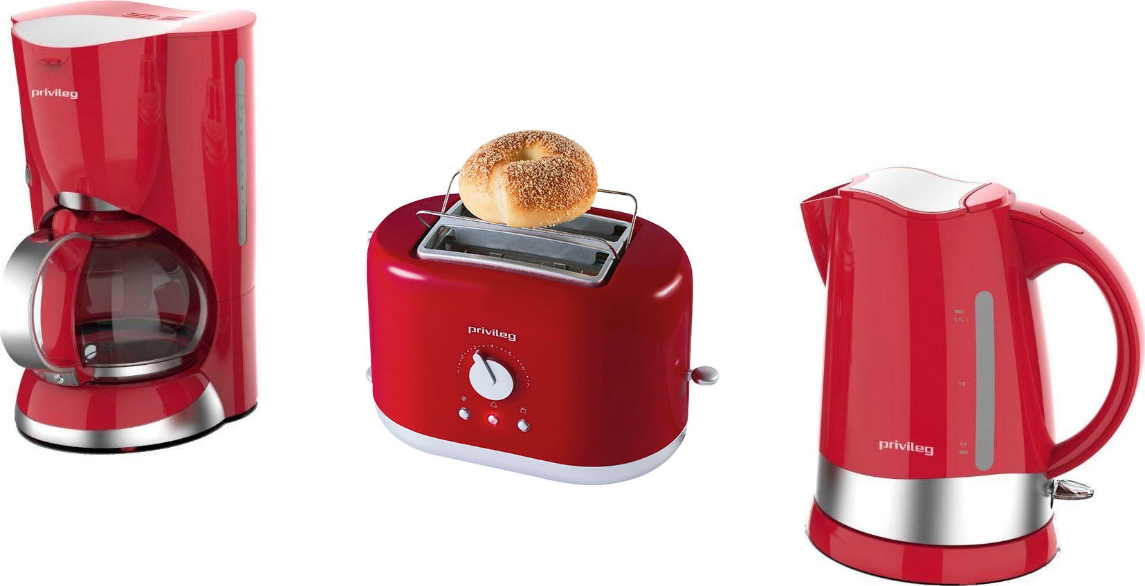 Privileg Toaster »PT2870RPH«, 2 kurze Schlitze, 870 W online bestellen