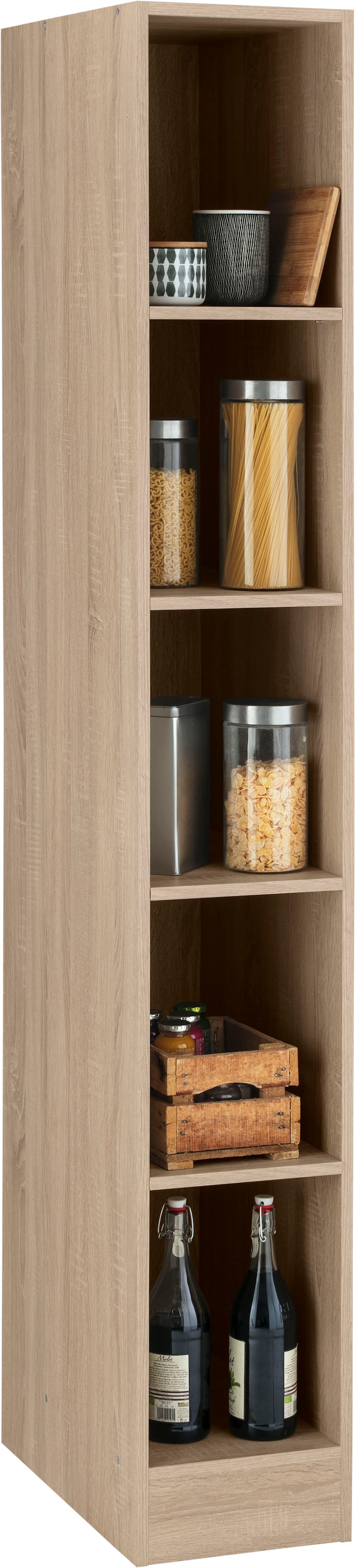 KOCHSTATION Regal »KS-Wien« 30 cm breit, mit Fächern günstig online kaufen