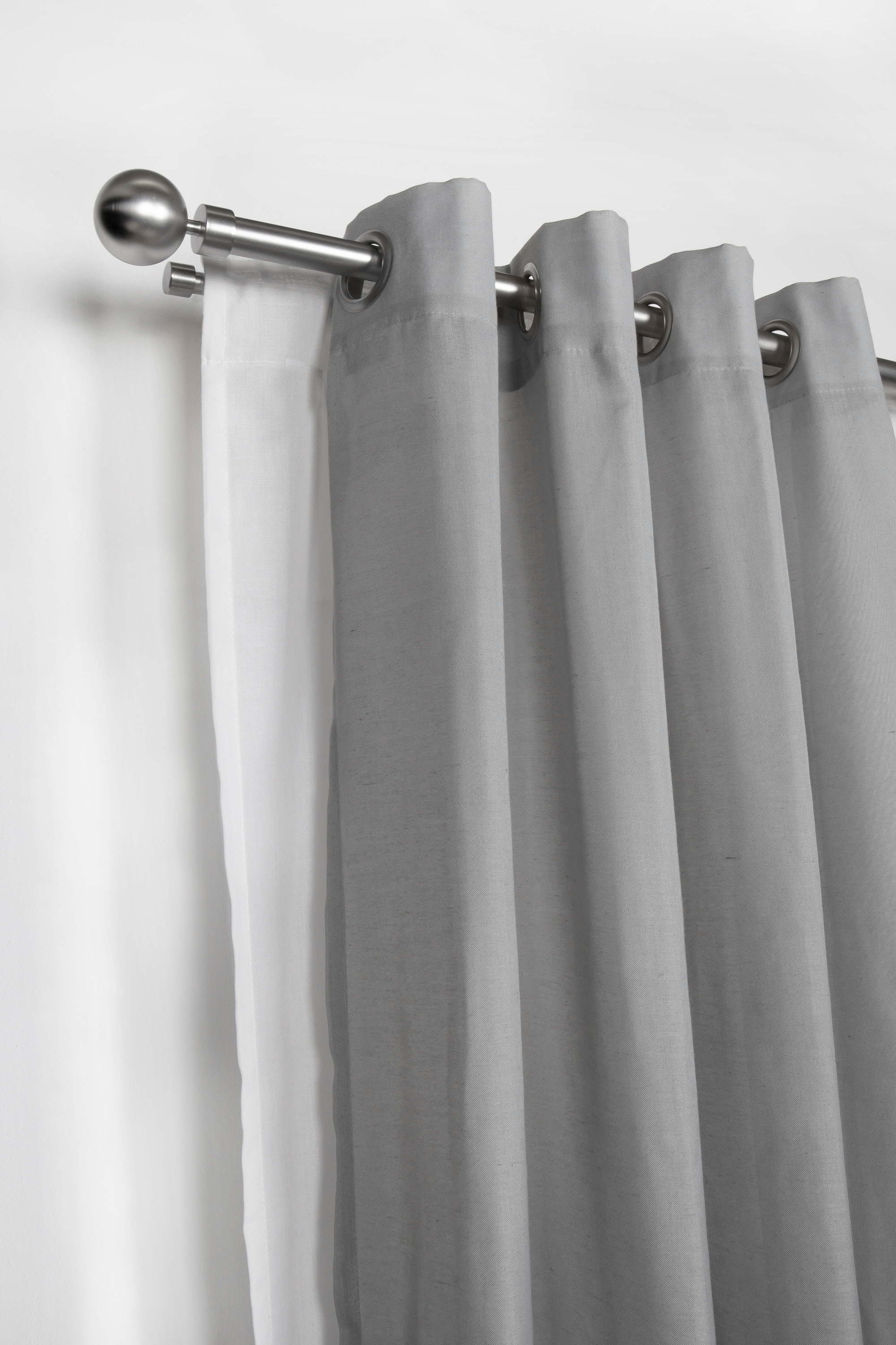 mydeco Gardinenstange »habito/ball-classic« Ø 28 mm 2 läufig-läufig auszieh günstig online kaufen