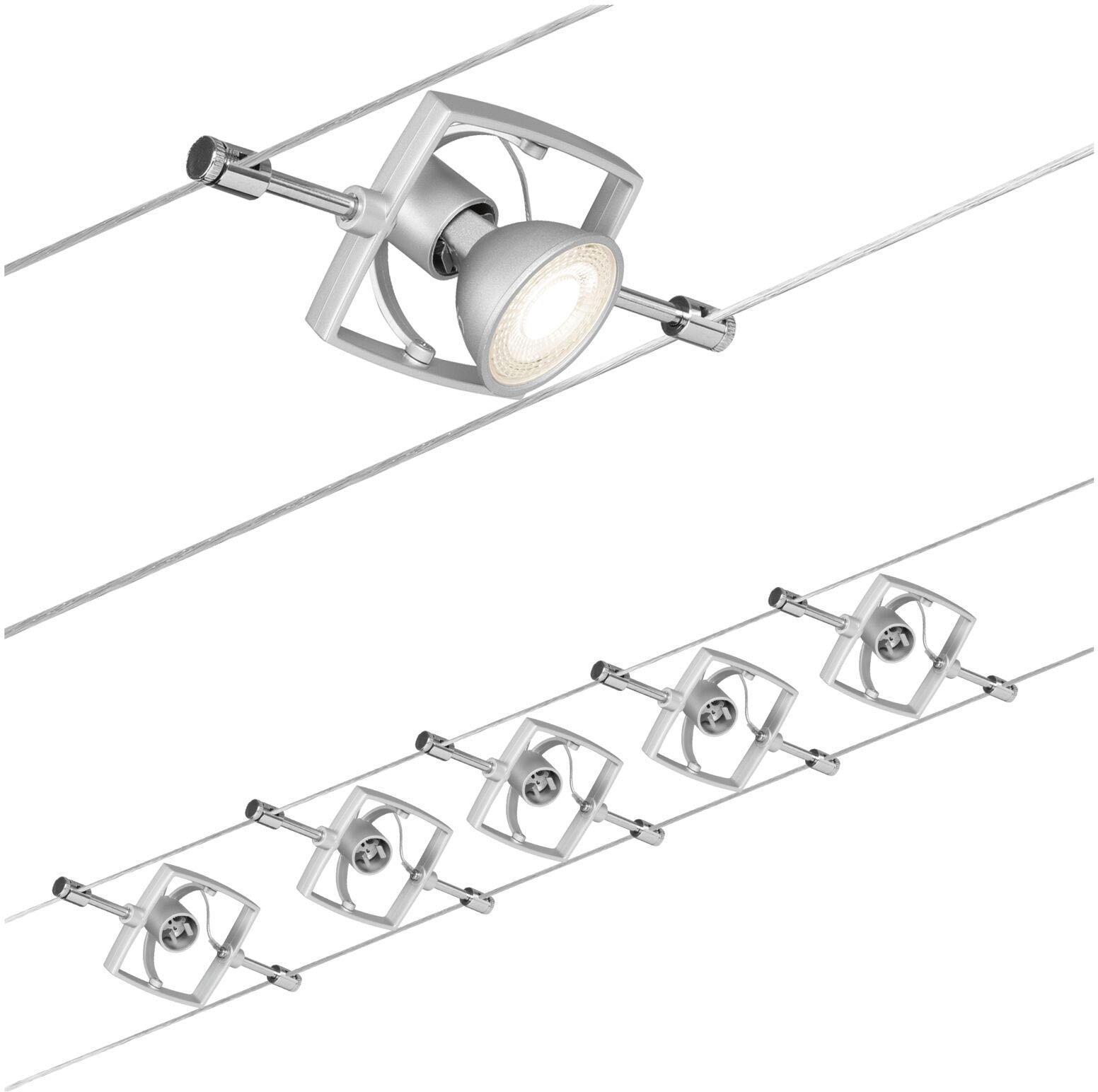 Paulmann LED Deckenleuchte »Mac II«, 5 flammig, Leuchtmittel GU 5,3 | ohne Leuchtmittel, GU 5,3