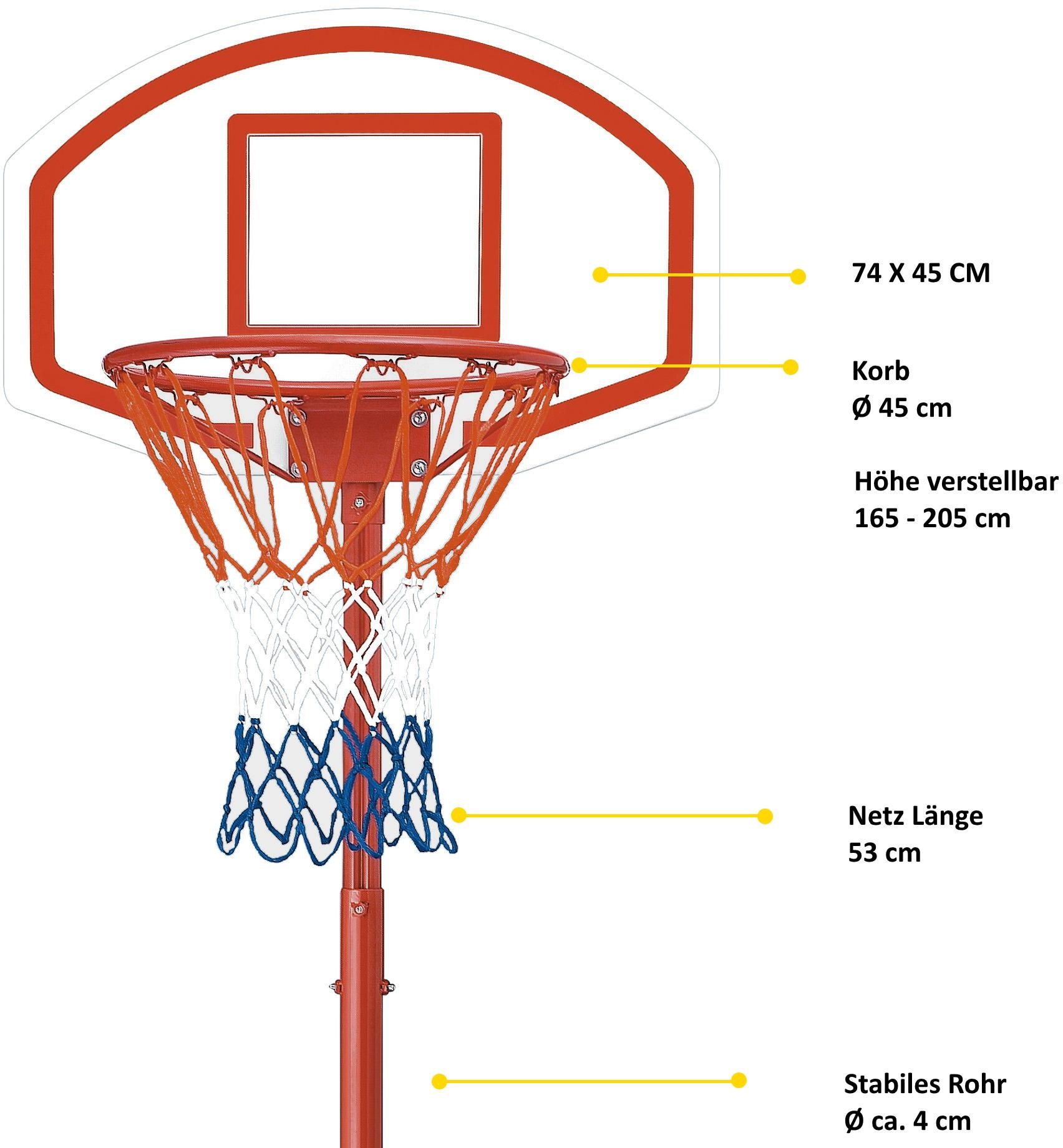 solex sports Basketballkorb »Basketballkorb Ständer« mit bequem kaufen