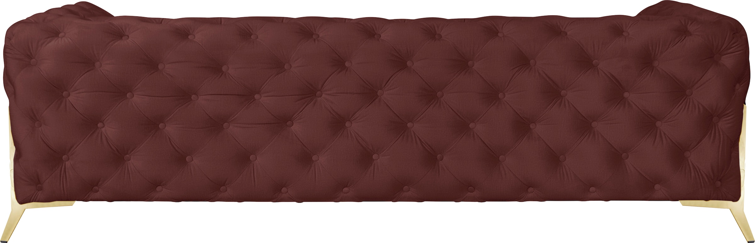 Leonique Chesterfield-Sofa »Amaury«, aufwändige Knopfheftung, moderne Chesterfield Optik, Fußfarbe wählbar