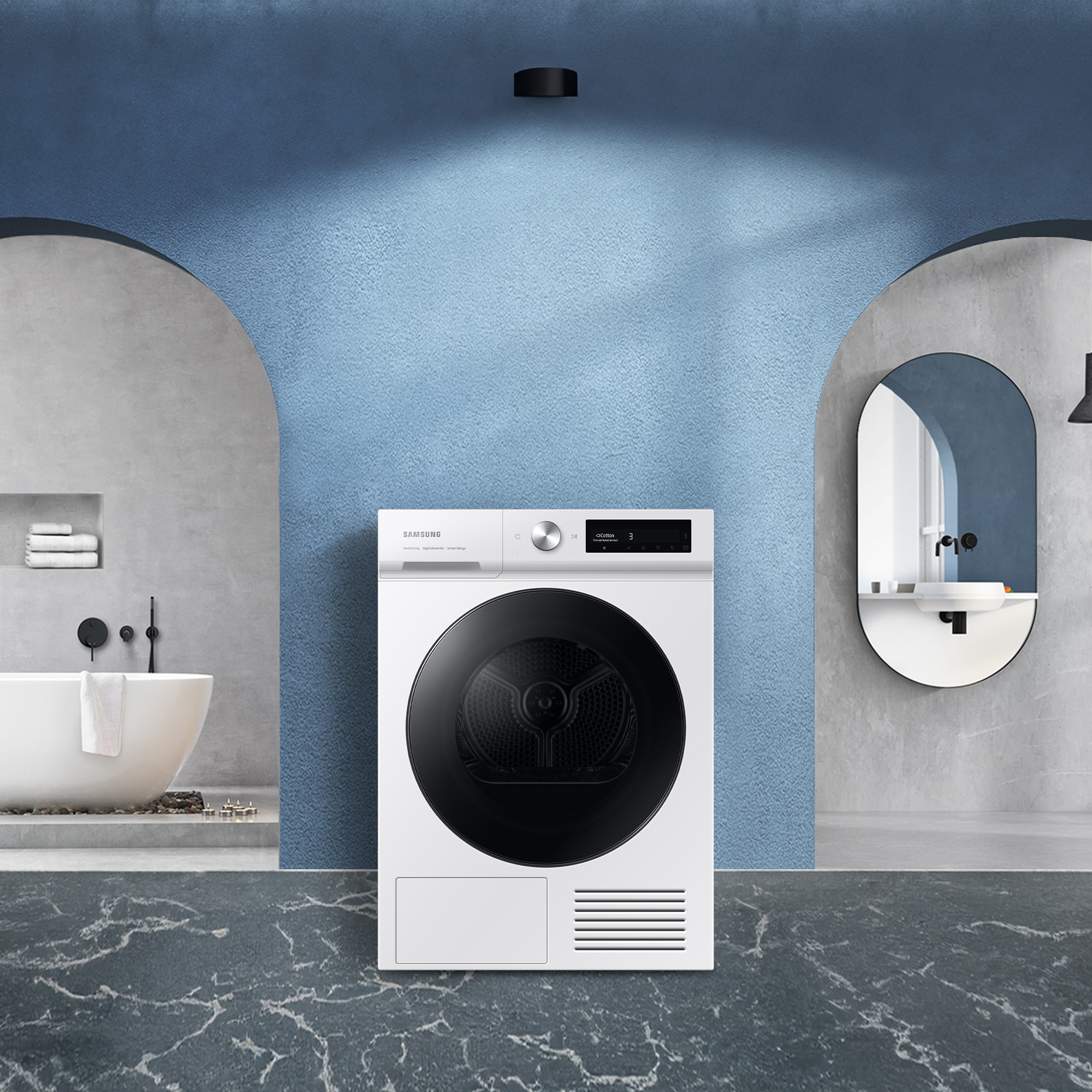 Samsung Wärmepumpentrockner »DV90BB7445GW«, 9 kg