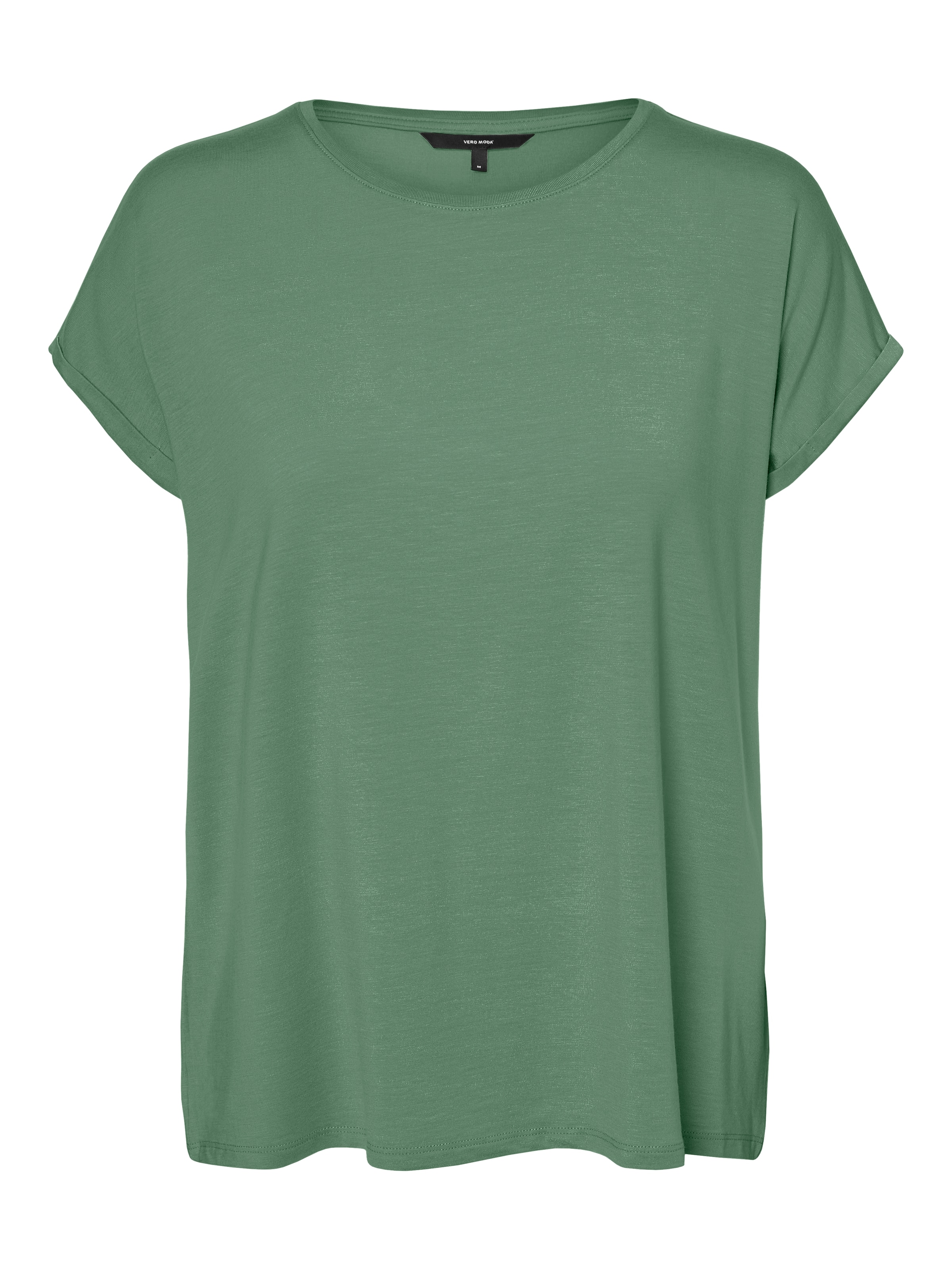 Vero Moda Rundhalsshirt »VMAVA PLAIN SS TOP GAJRS NOOS«