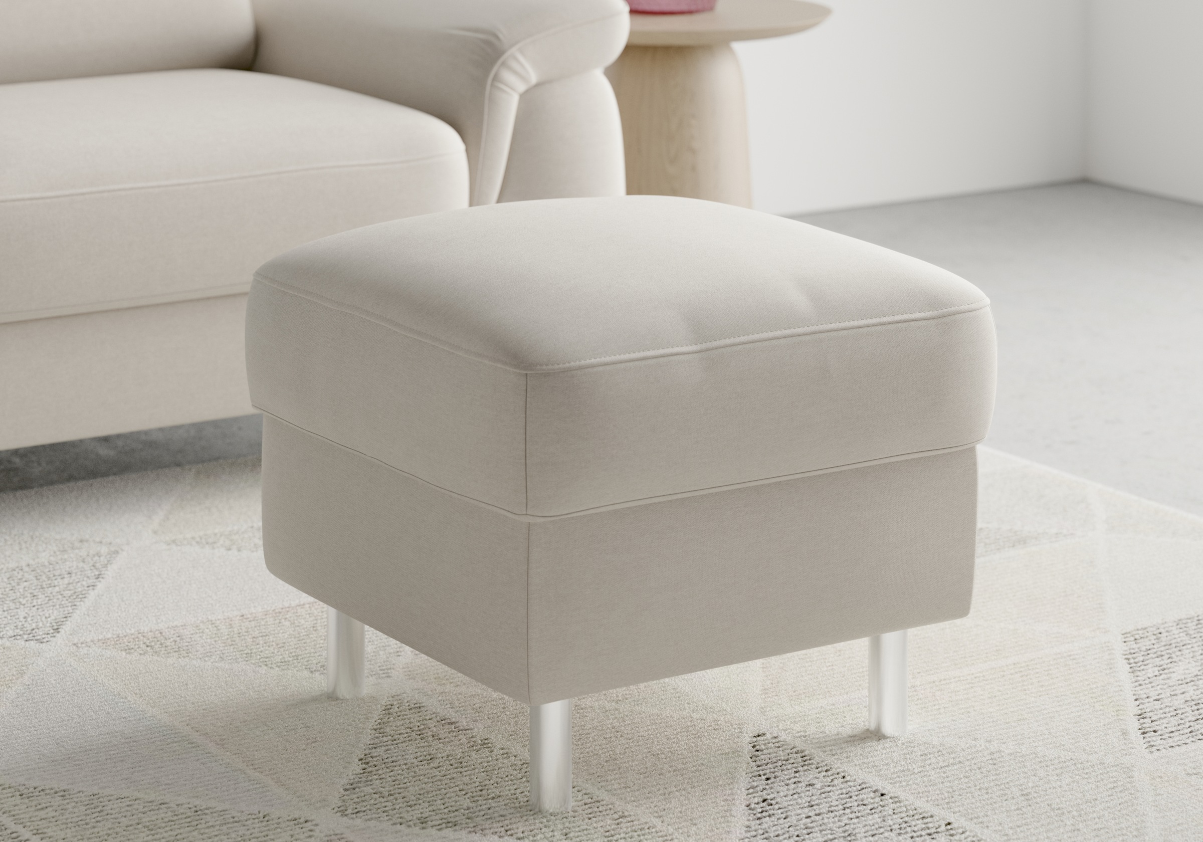 sit&more Stauraumhocker »Sinatra«, Sitzfläche ist abnehmbar, chromfarbene Metallfüße