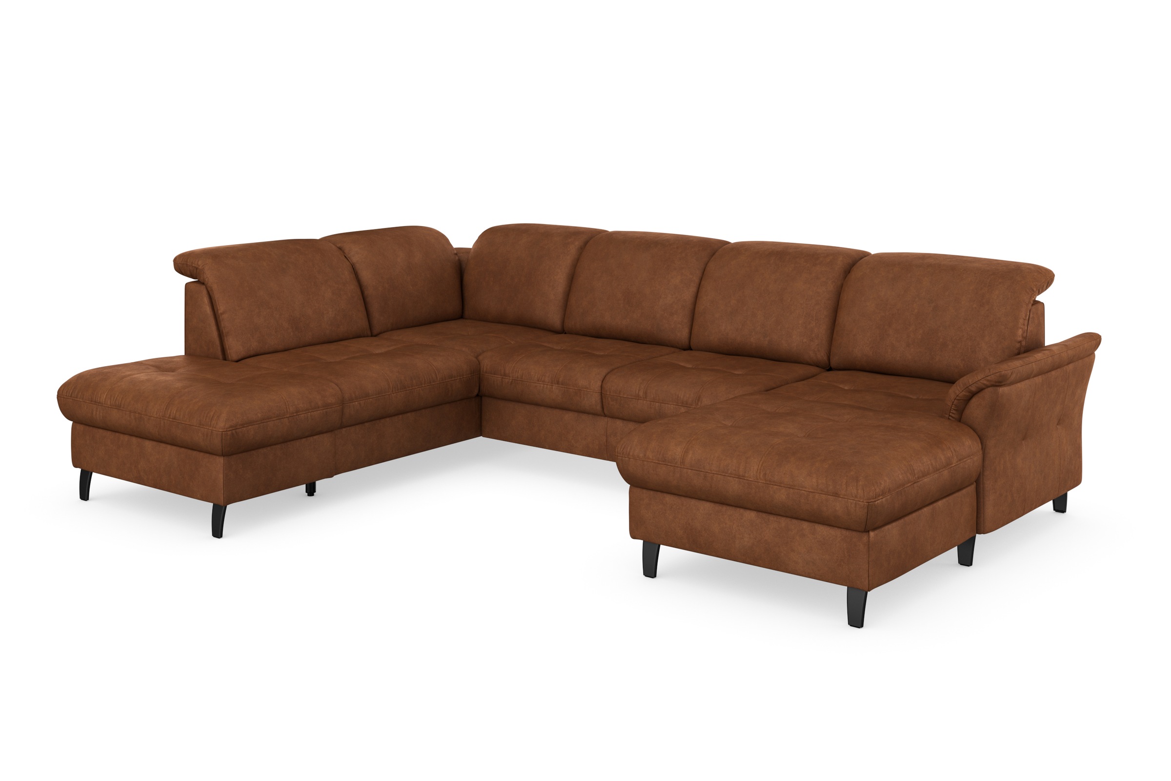 sit&more Wohnlandschaft »Maggiore U-Form«, wahlweise mit Kopfteilverstellung, Bettfunktion und Stauraum