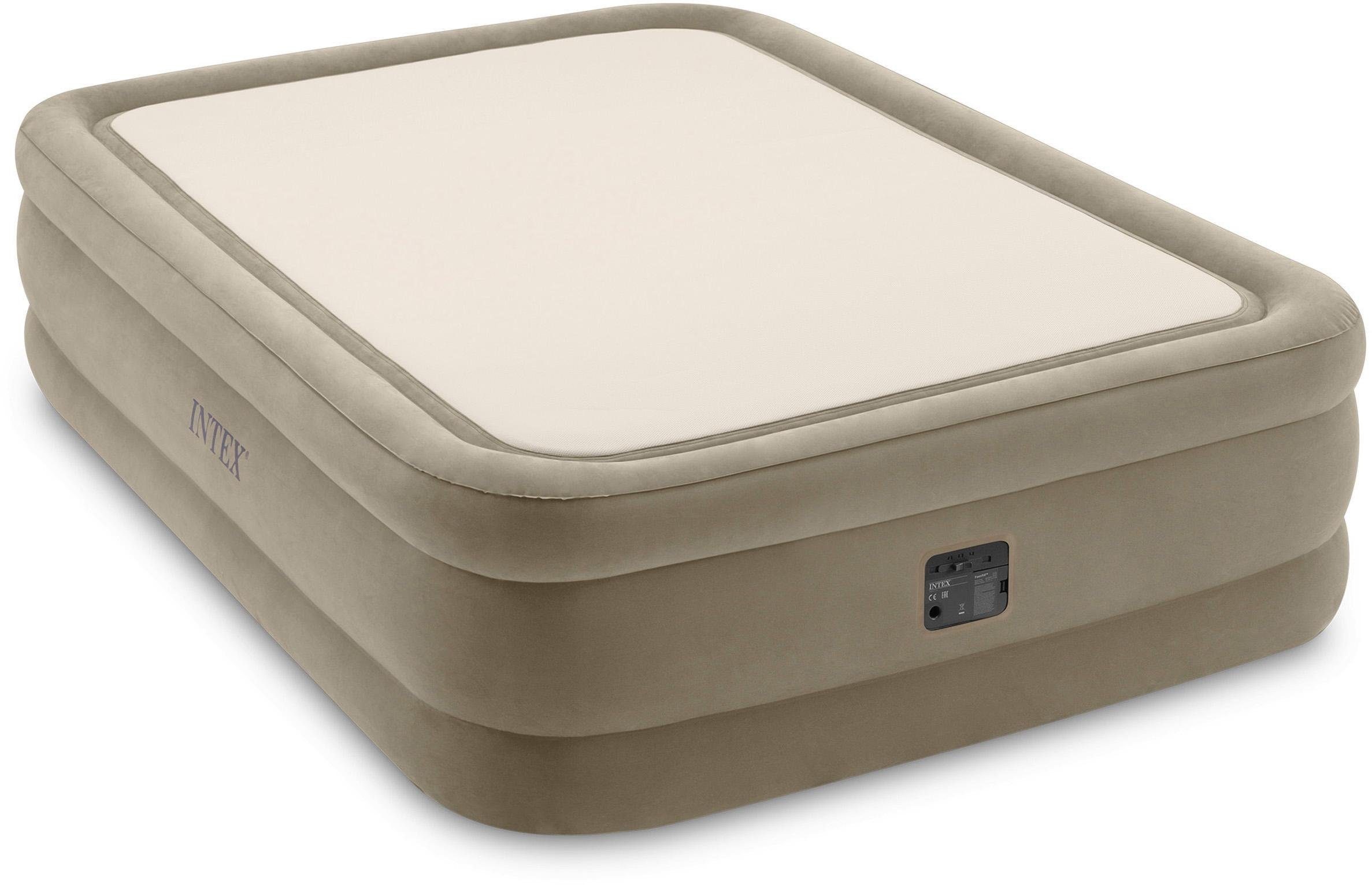 INTEX Luftbett »DURA-BEAM ThermaLuxÃ¢ Airbed, QUEEN« Set, mit Transporttasche, 2 Stk. tlg. beige