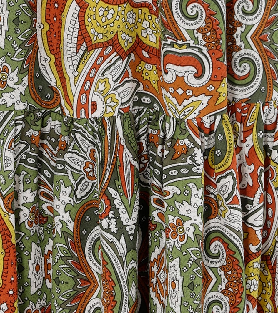 Aniston CASUAL Tunikakleid, mit farbharmonischem, großflächigen Paisley-Muster