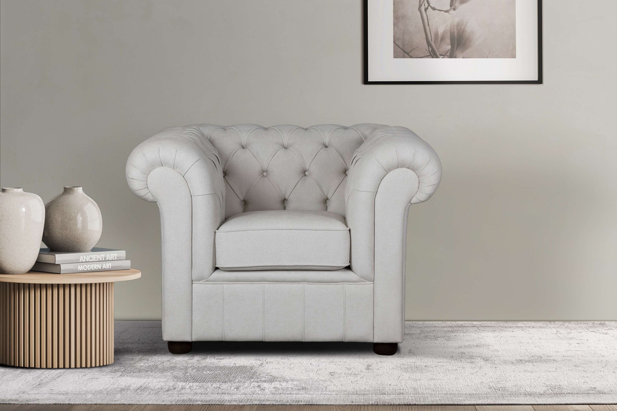 Home affaire Sessel »CHARENTE, Chesterfield, Wellenfederung, Maße B/T/H: 10 günstig online kaufen