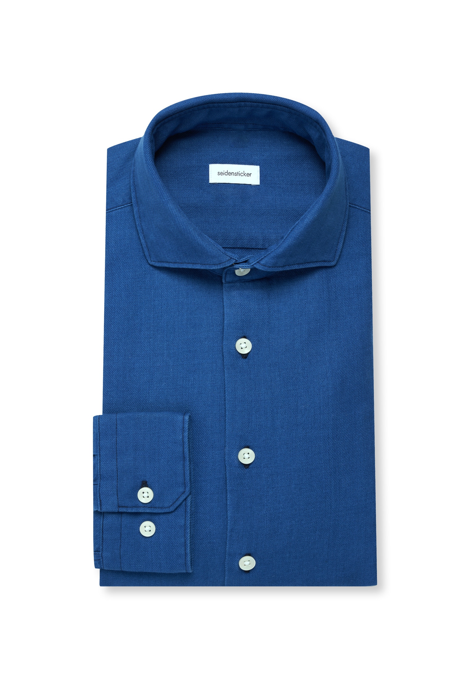 seidensticker Flanellhemd Regular 1/1 Kentkragen Uni