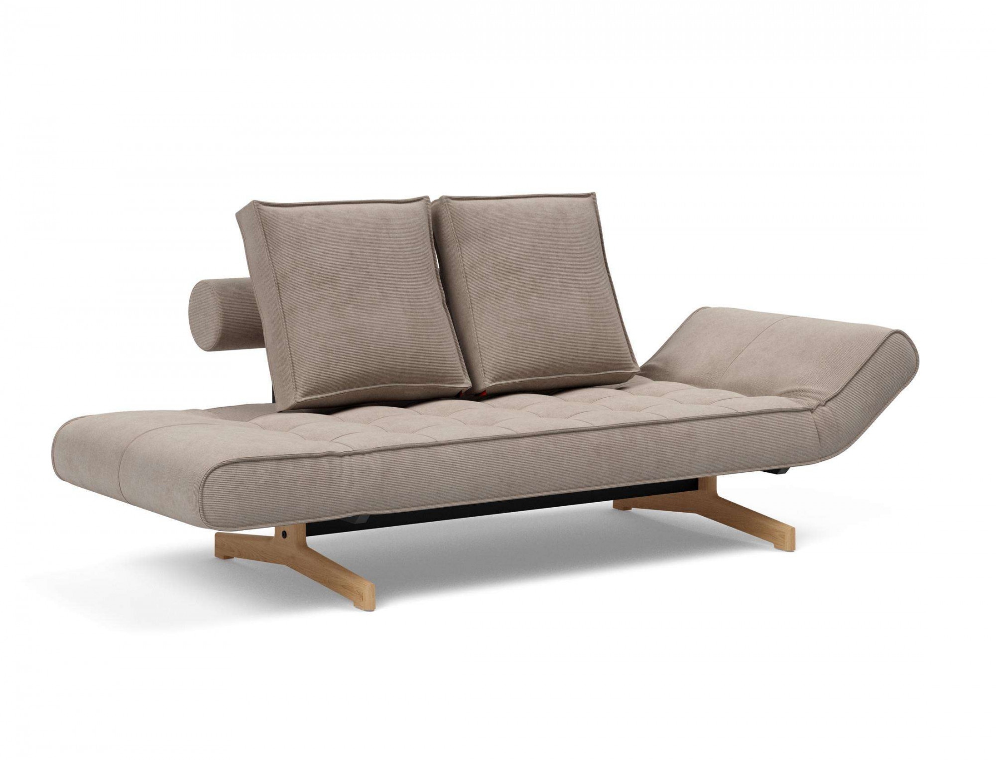 INNOVATION LIVING ™ 3-Sitzer »Ghia Schlafsofa«, eine große Liegefläche mit geringer Stellfläche, beidseitig abklappbar