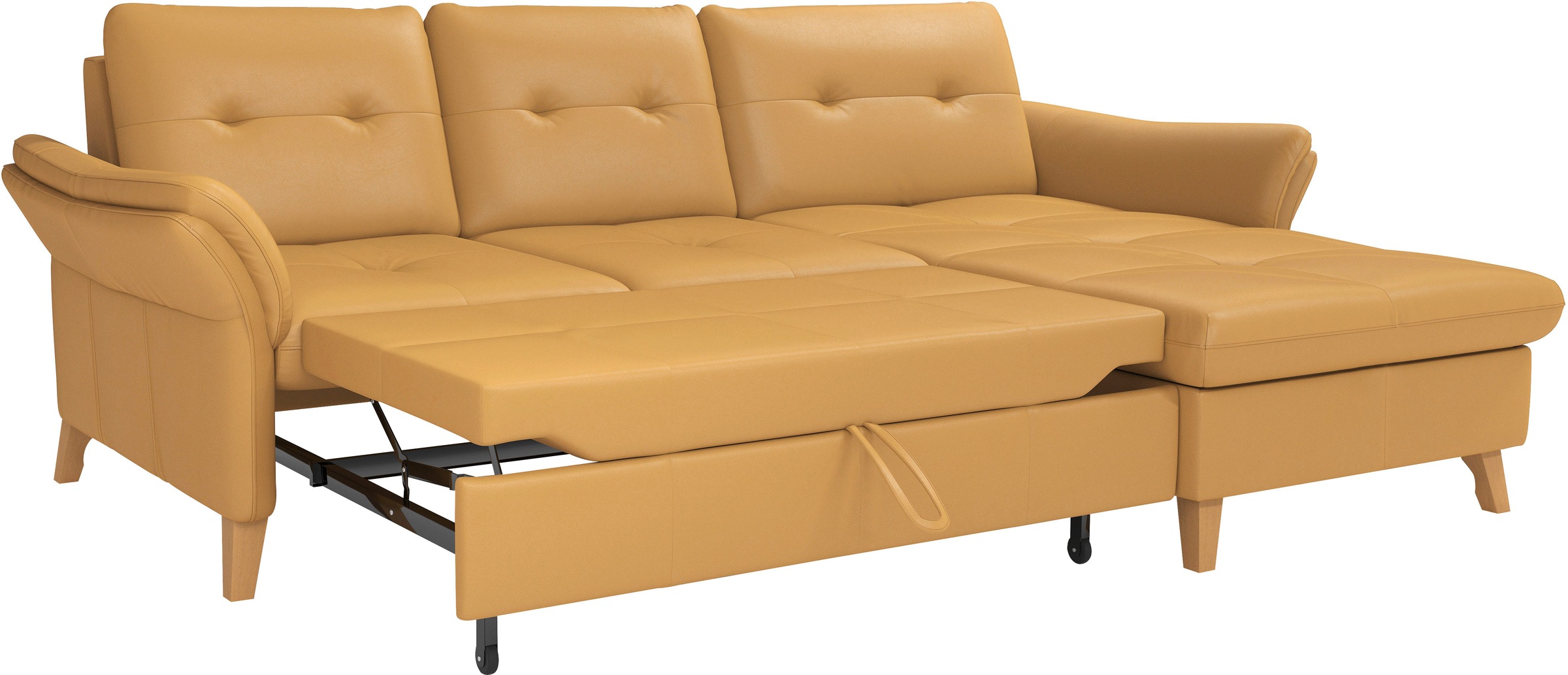 sit&more Ecksofa »Göteborg«, Sitztiefenverstellung und Federkern, wahlweise mit Bettfunktion