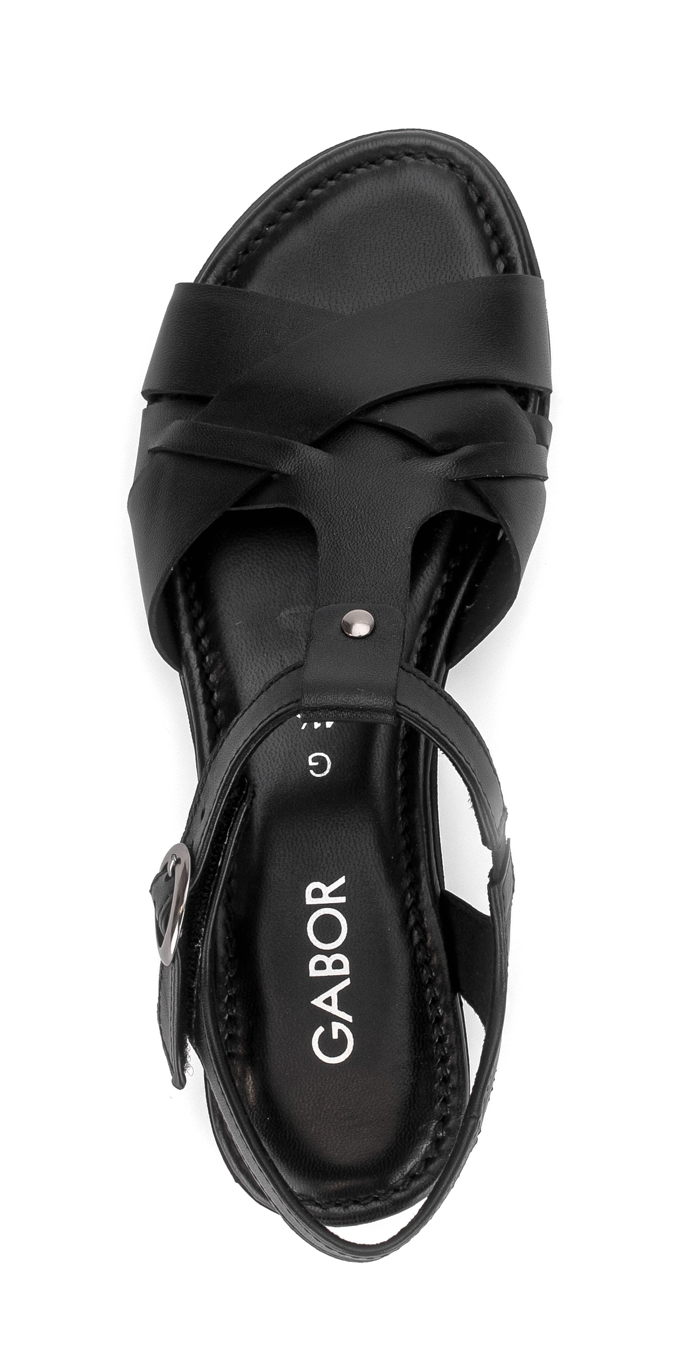 Gabor Riemchensandale »Rhodos«  Blockabsatz, Sandalette mit verstellbarem Riemchen, G-Weite