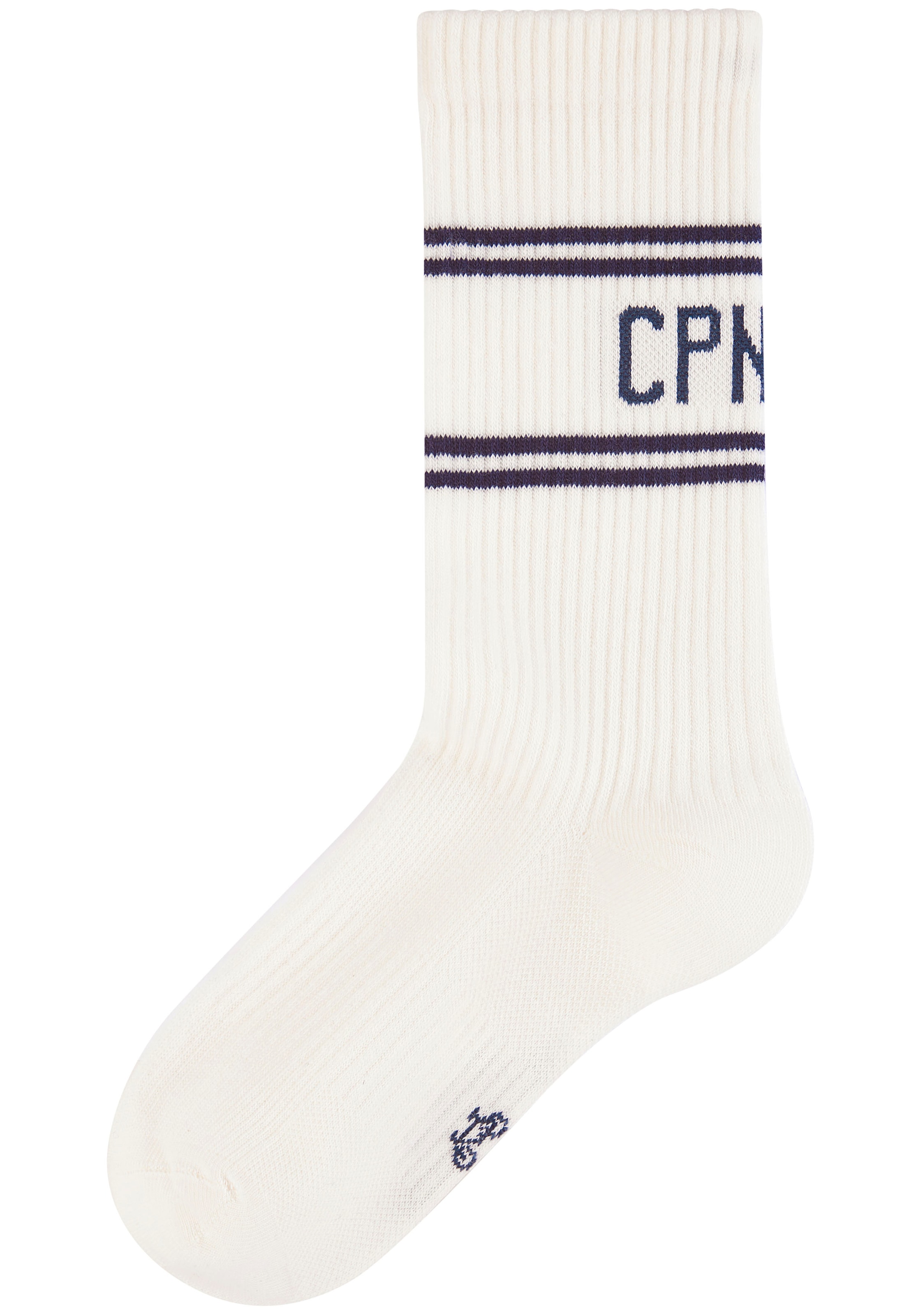 Copenhagen Studios Langsocken, (Packung, 2 Paar), mit Pikeé-Struktur unter der Sohle