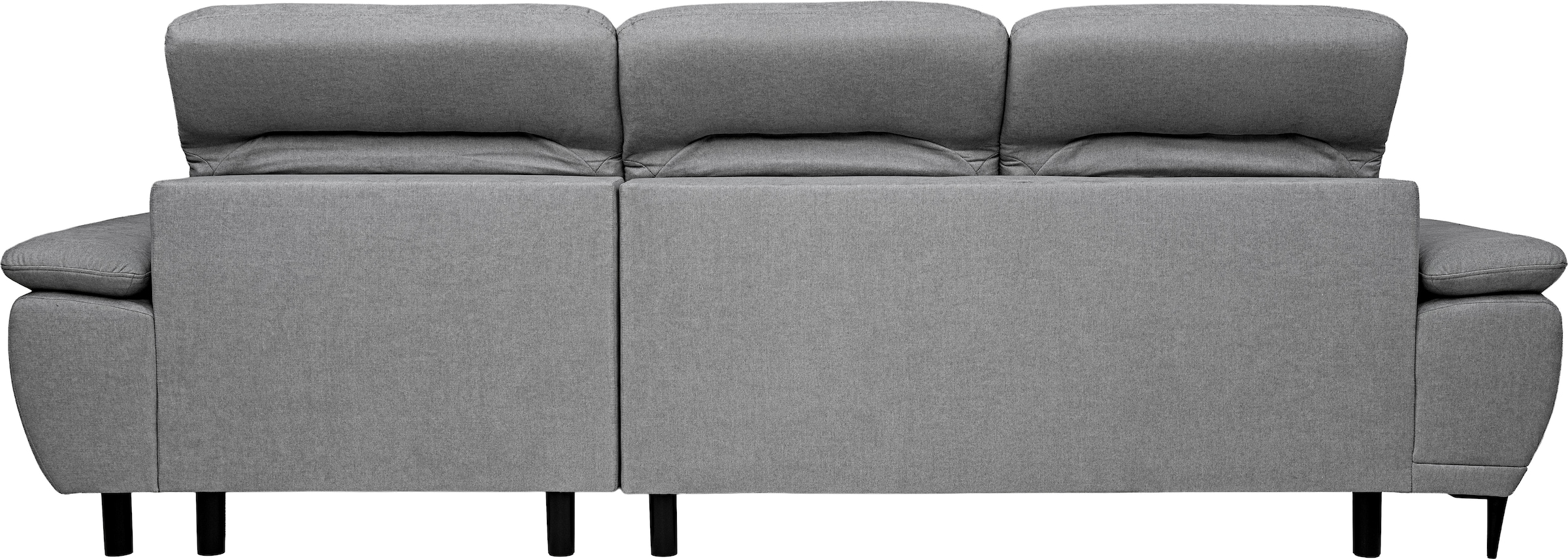 WERK2 Ecksofa »Focus-S Breite 277cm, bequem, elek. Sitztiefenverst., verst. Kopfteile« Luxus-Microfaser weich, L-Form, XXL, elektrische Sitztiefenverstellung