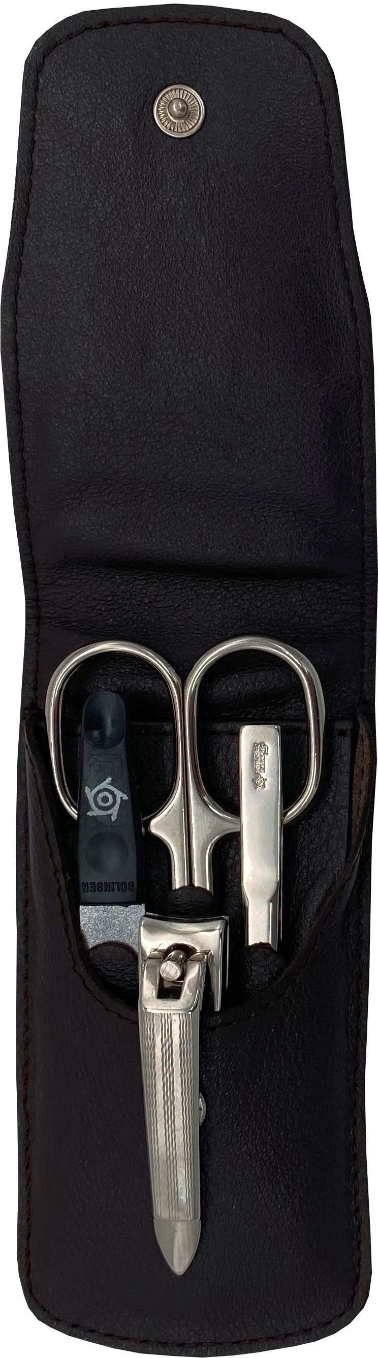 PFEILRING Maniküre-Etui, (4 tlg.), Nappaleder