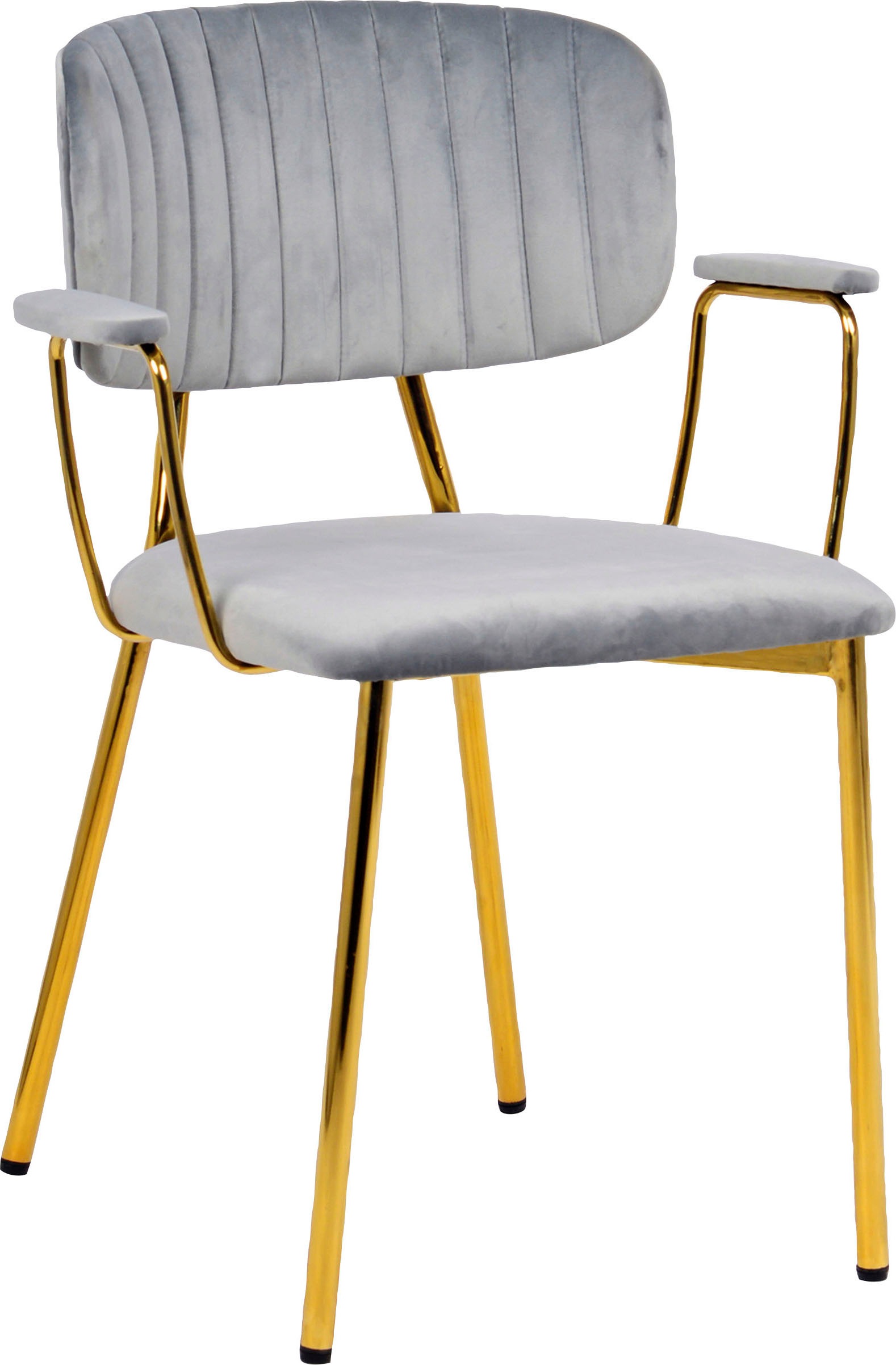 Kayoom 4-Fußstuhl »Stuhl Kian 225 2er-Set, Gestell aus Edelstahl, Rückenpol günstig online kaufen