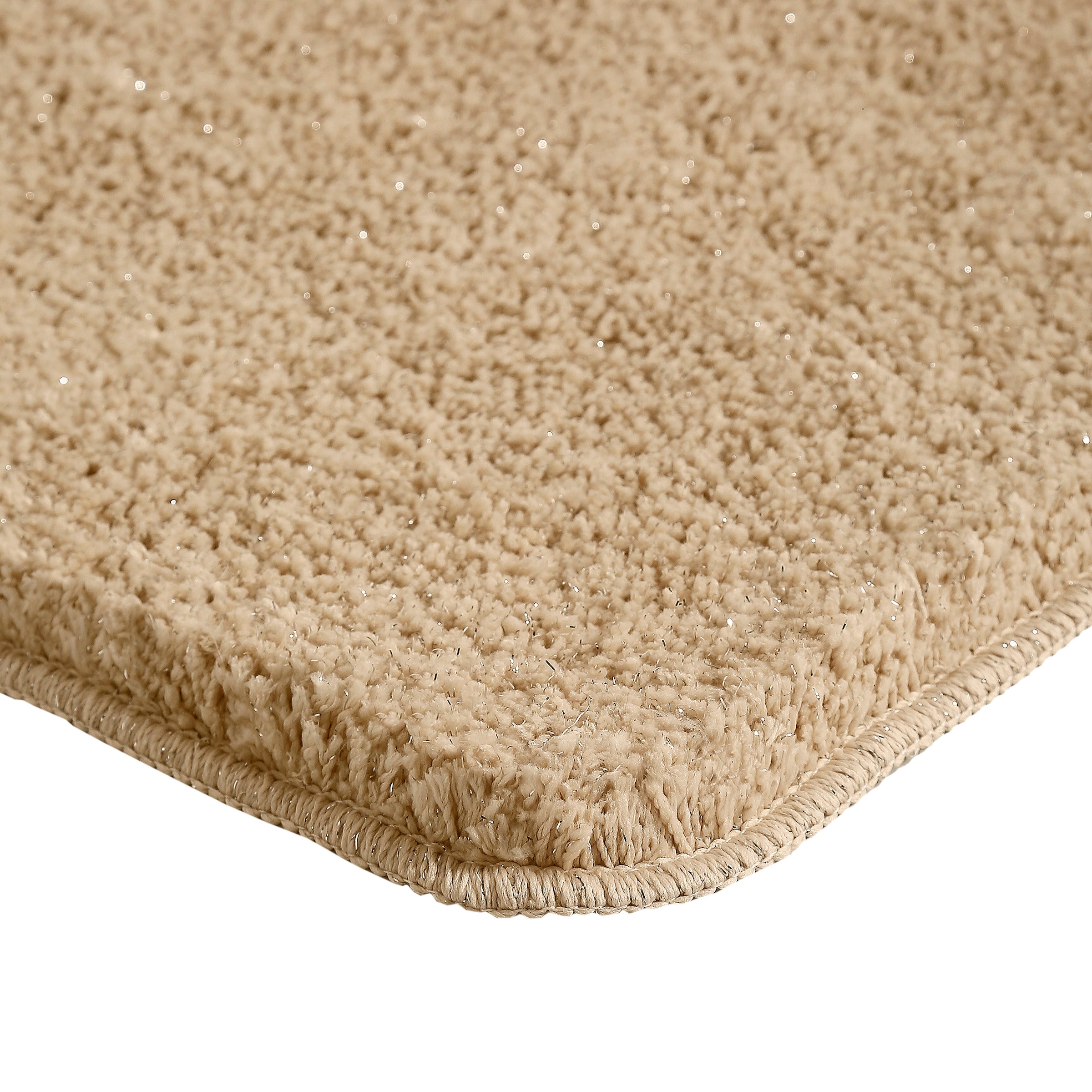 my home Badematte »Glitzer«, rutschhemmend beschichtet, fußbodenheizungsgeeignet-schnell trocknend-strapazierfähig, Badteppich, Akzente durch Glitzer-Garn