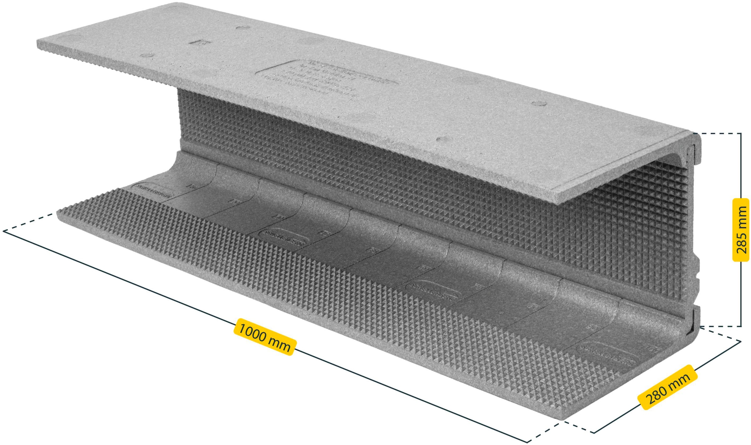 SCHELLENBERG Rollladenkastendämmung »3-teilig, 100 x 28,5 x 1,3 cm«, Thermoisolierung für Rollläden, Wärmedämmung