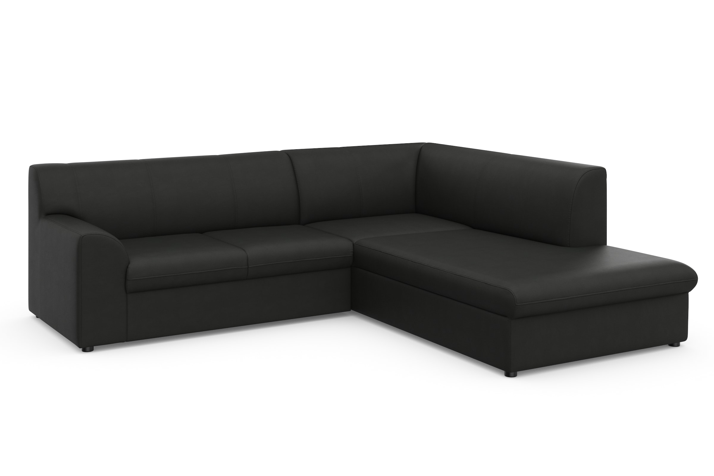 DOMO collection Ecksofa »Topper zeitlos elegant, kompakte Stellmaße, OTTOs Choice, L-Form«, mit Ottomane, wahlweise mit Schlaffunktion