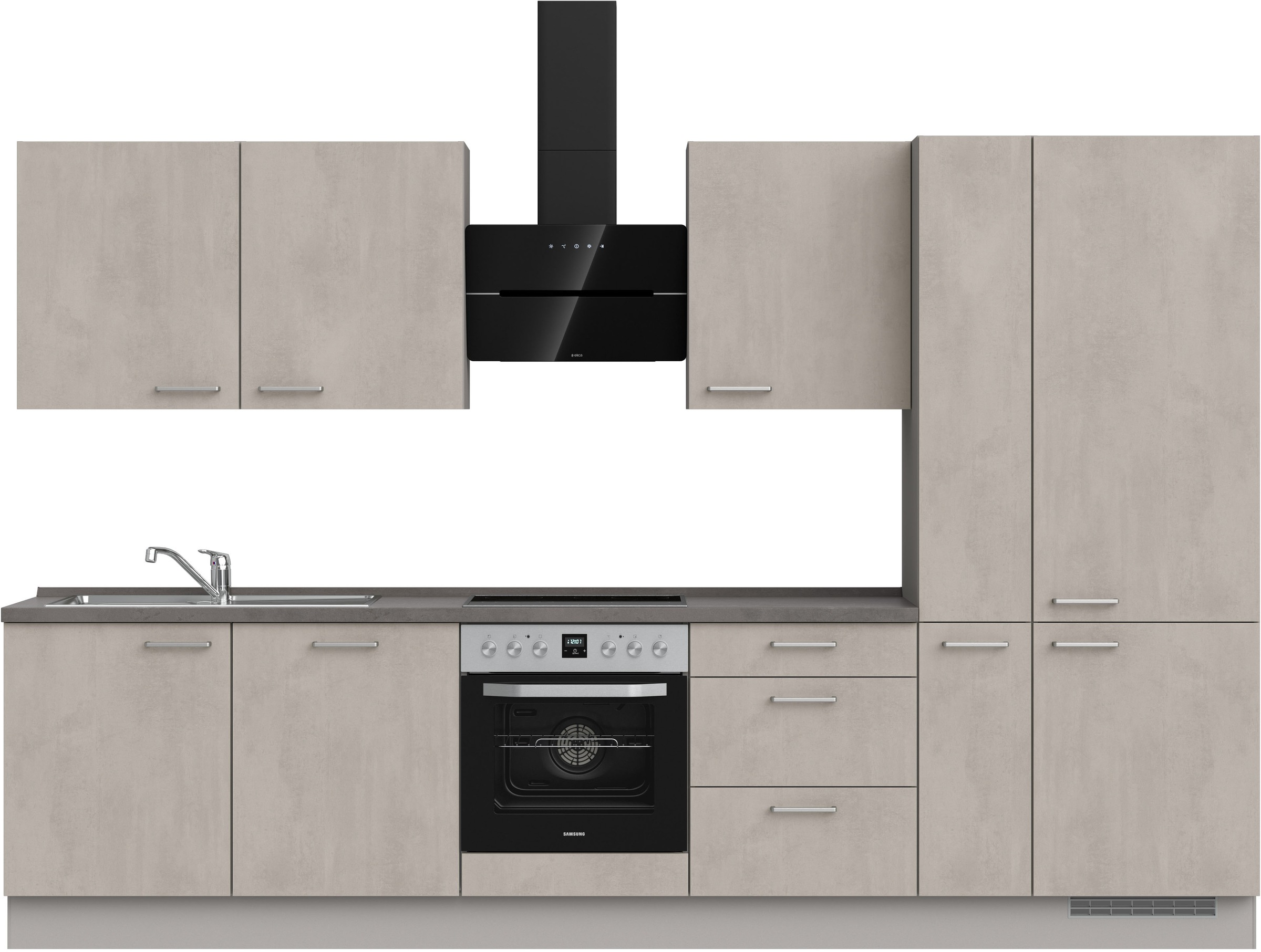 nobilia® Küchenzeile »"Riva II"« vormontiert, Ausrichtung wählbar, Breite 3 günstig online kaufen