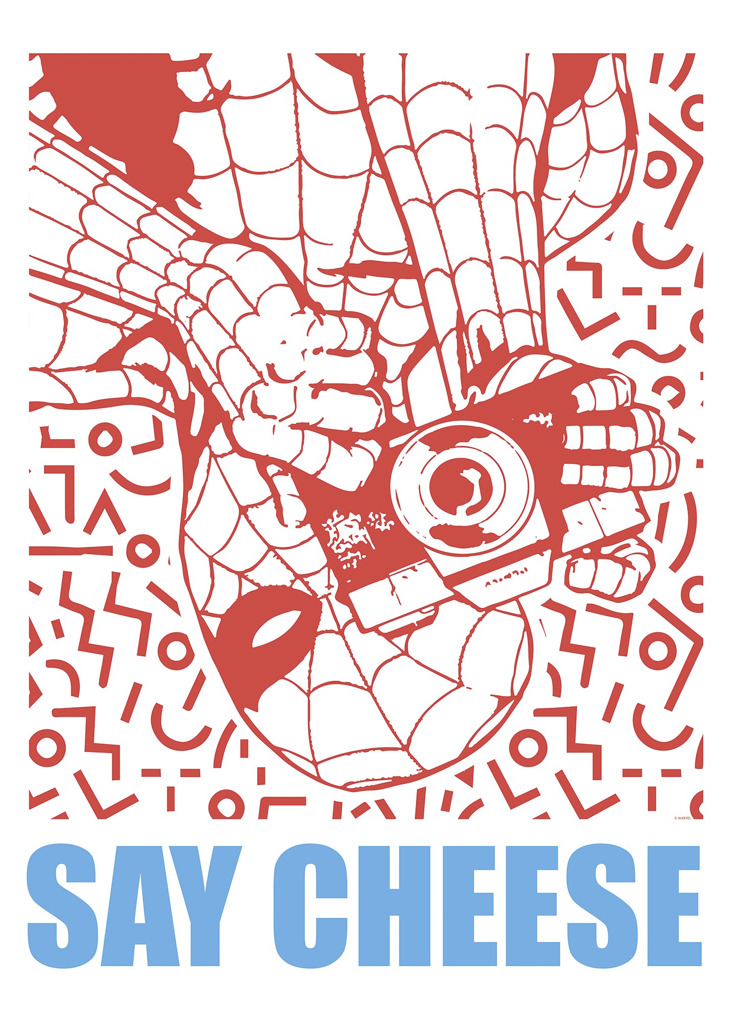 Komar Wandbild »Marvel Spider-Man Say Cheese Red«, Disney, (Set, 1 St.), 50 x 70 cm (Breite x Höhe) - Kinderzimmer, Dekoration