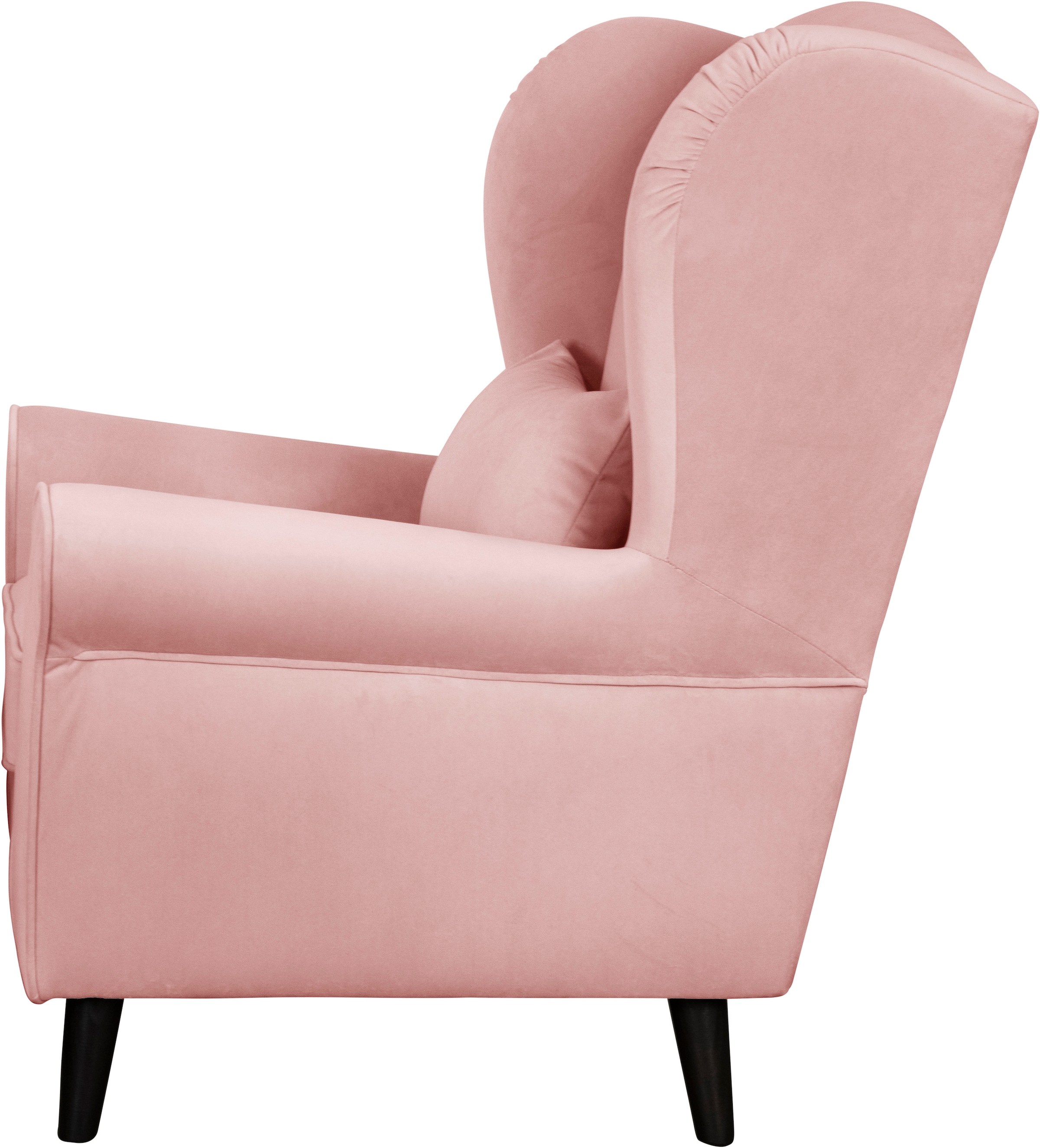 Home affaire Sessel »Ohrensessel CHISTELLE, wahlweise mit Polsterhocker«, mit Wellenunterfederung, Maße: B/T/H: 81/87/99 cm