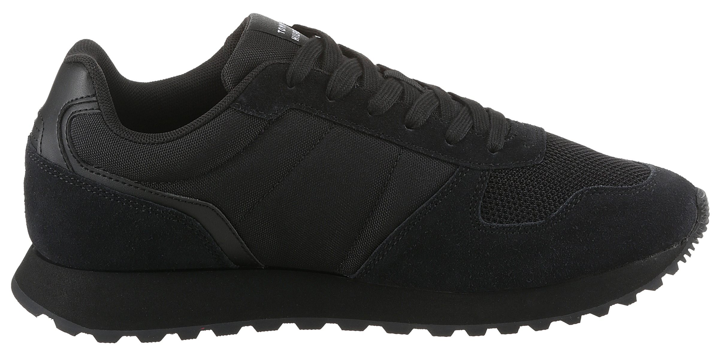 Tommy Hilfiger Sneaker »NEW RUNNER EVA MIX FLAG«, Freizeitschuh, Halbschuh, Schnürschuh mit gepolstertem Schaftrand