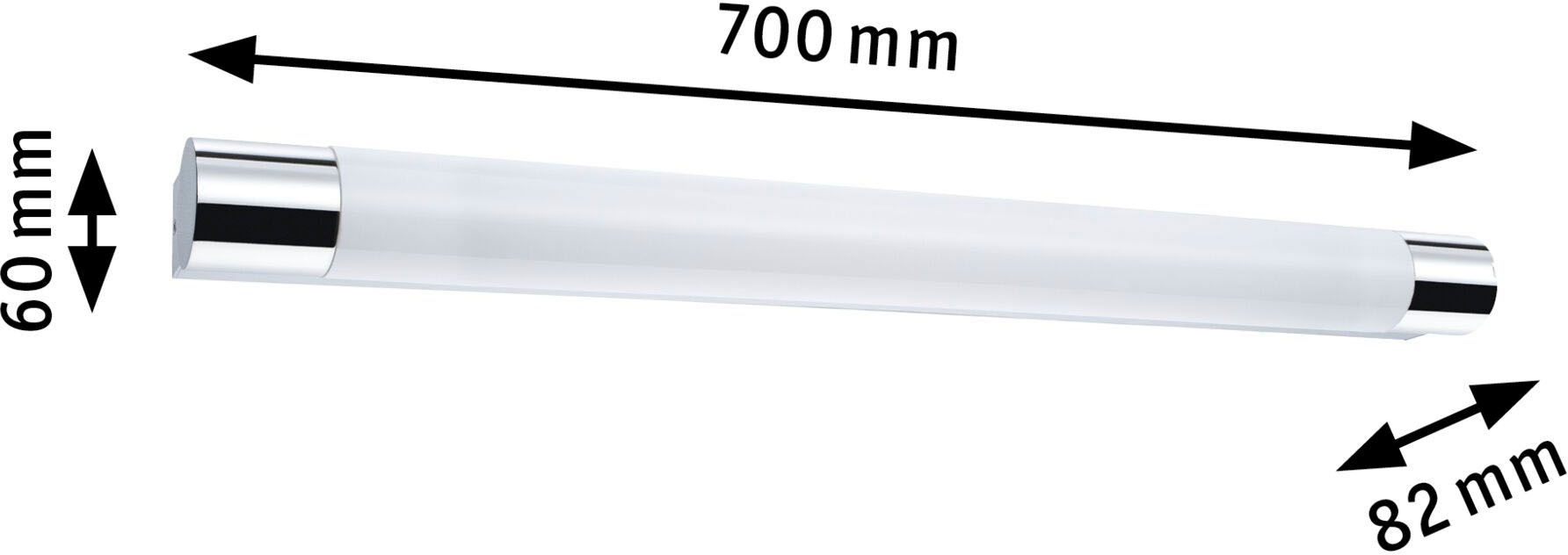 Paulmann LED Spiegelleuchte »Selection Bathroom Spiegelleuchte Orgon IP44 3000K 230V 10,5W«, 1 flammig, Badezimmerleuchte