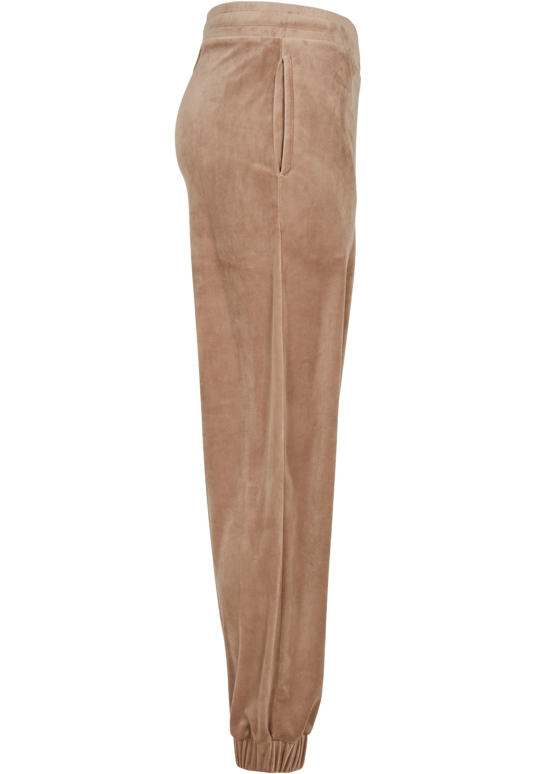 URBAN CLASSICS Jogginghose »Urban Classics Damen Ladies High Waist Ballon Velvet Sweat Pants«